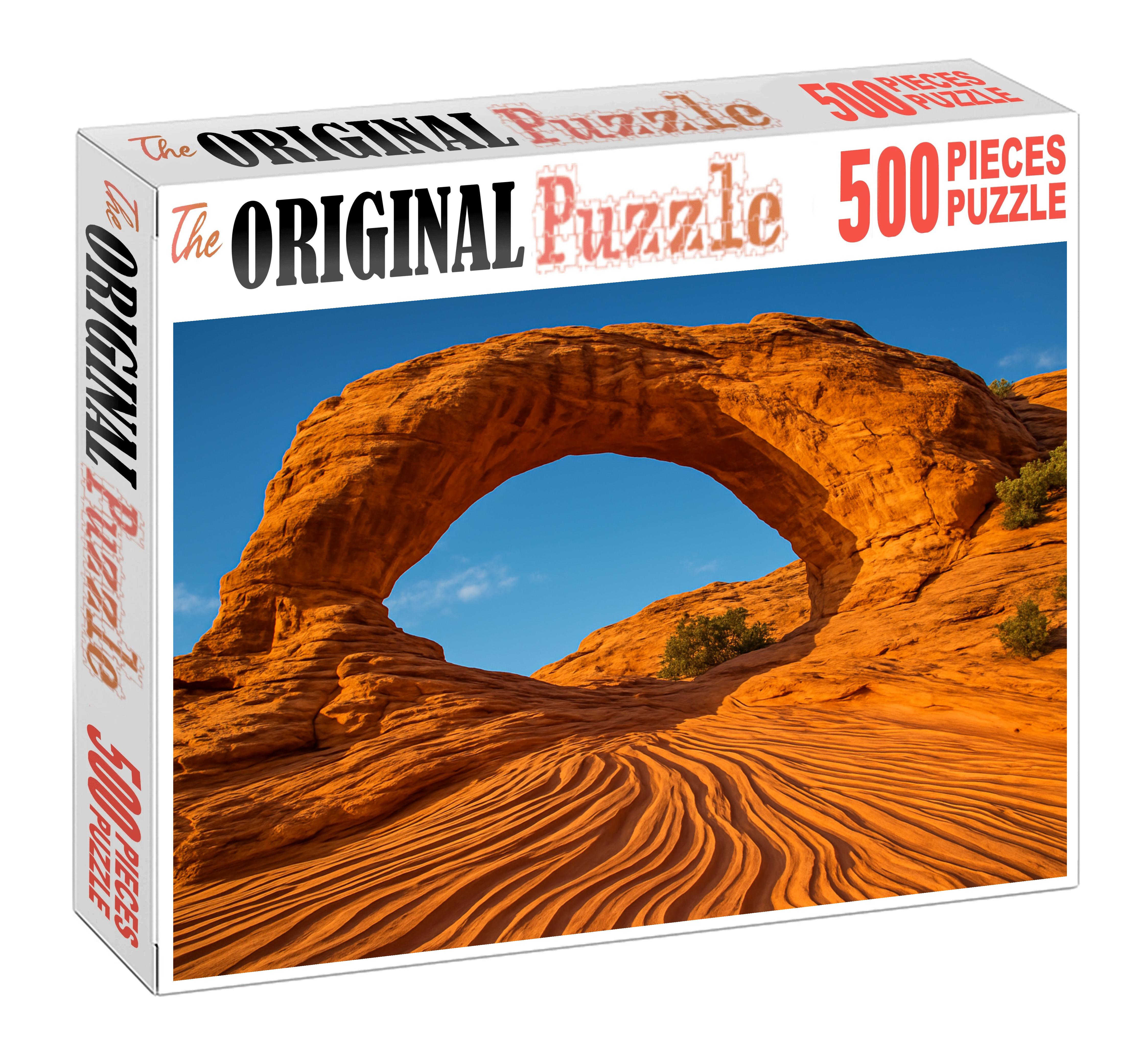 Sunlit Sandstone Arch Puzzle For Kids