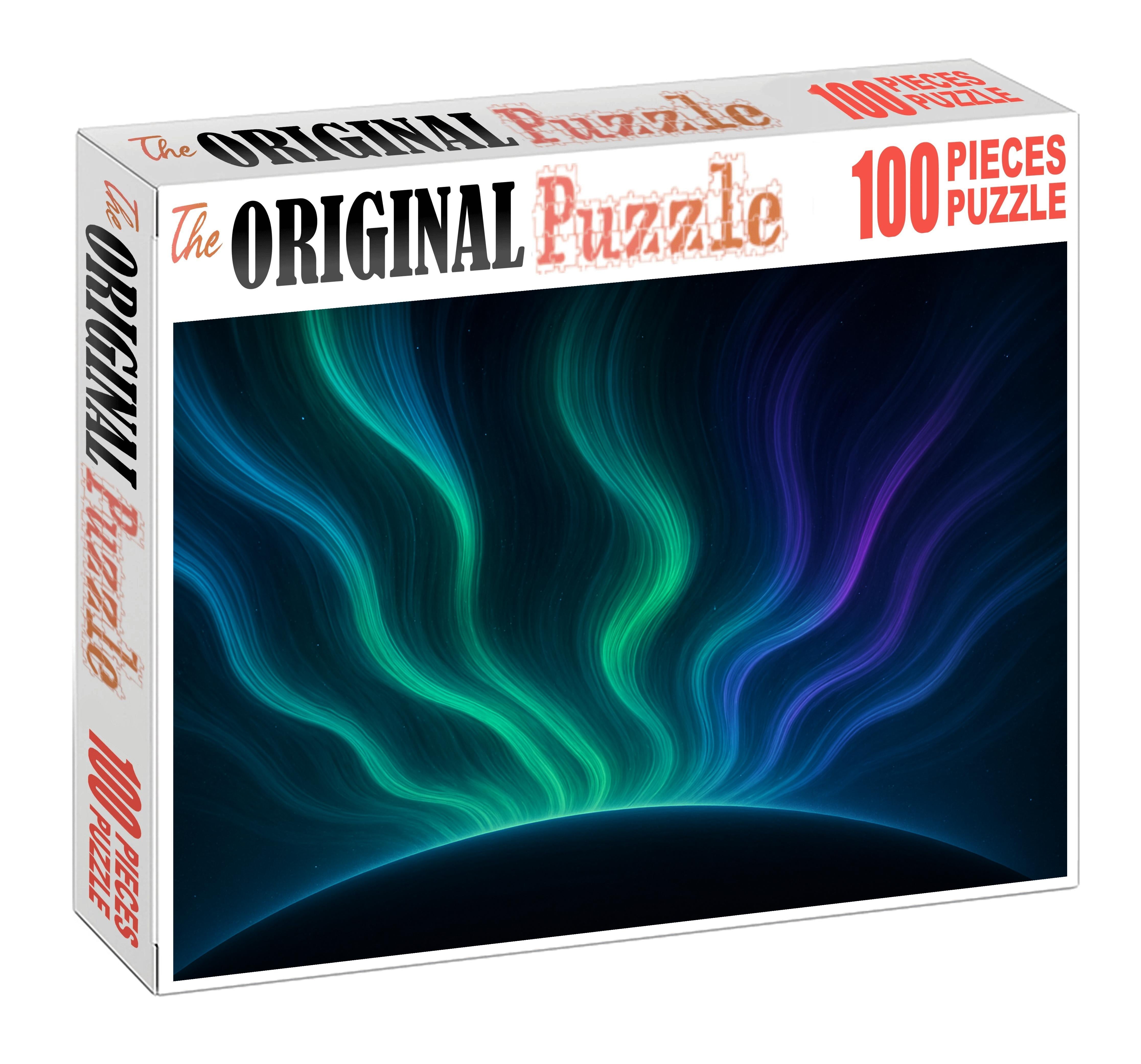 Iridescent Aurora Streamers Large Format Puzzle