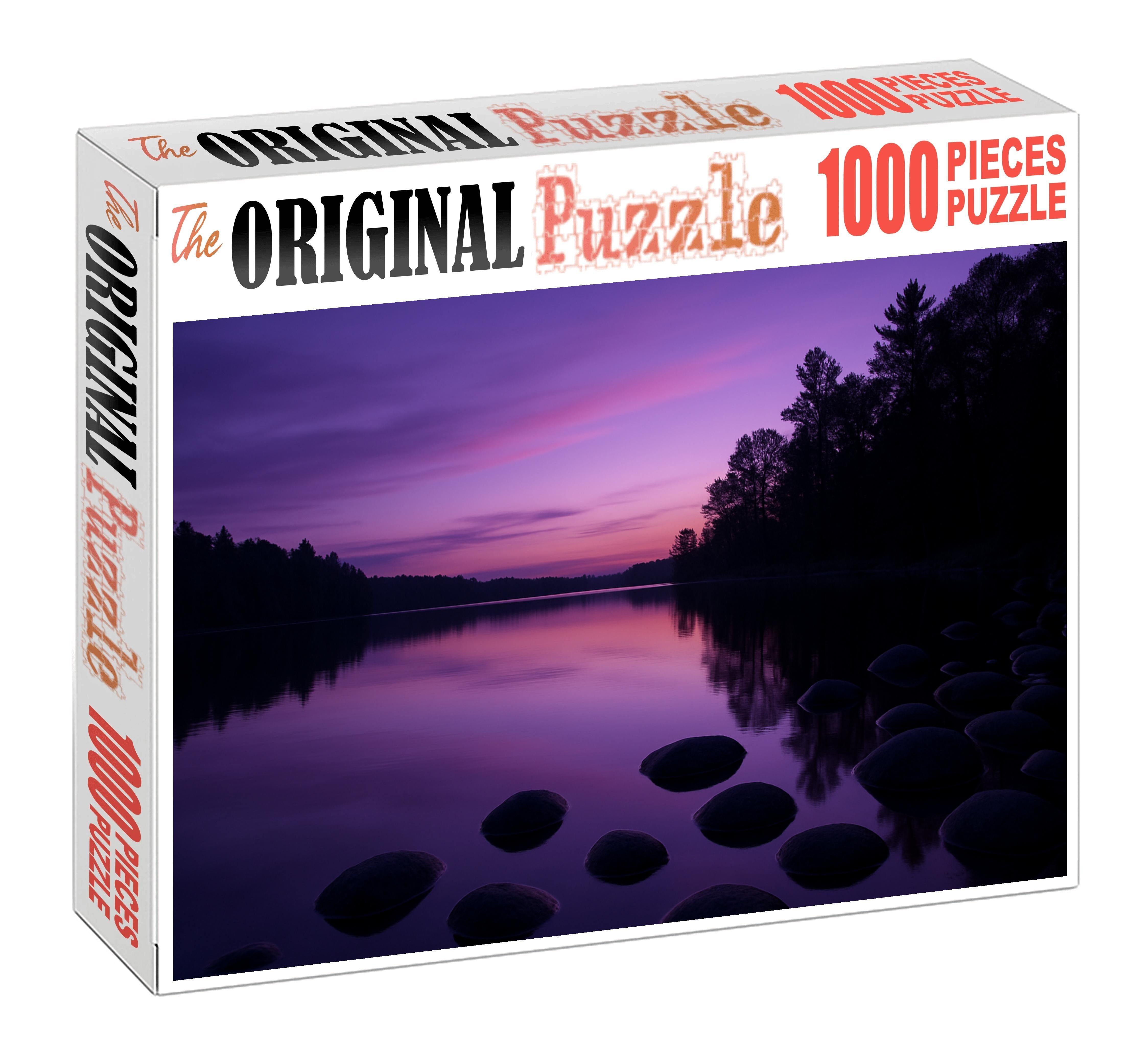 Twilight Serene Lake Shore 500 Piece Puzzle