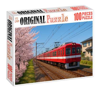 Crimson Horizon Commuter Emu Large Format Puzzle