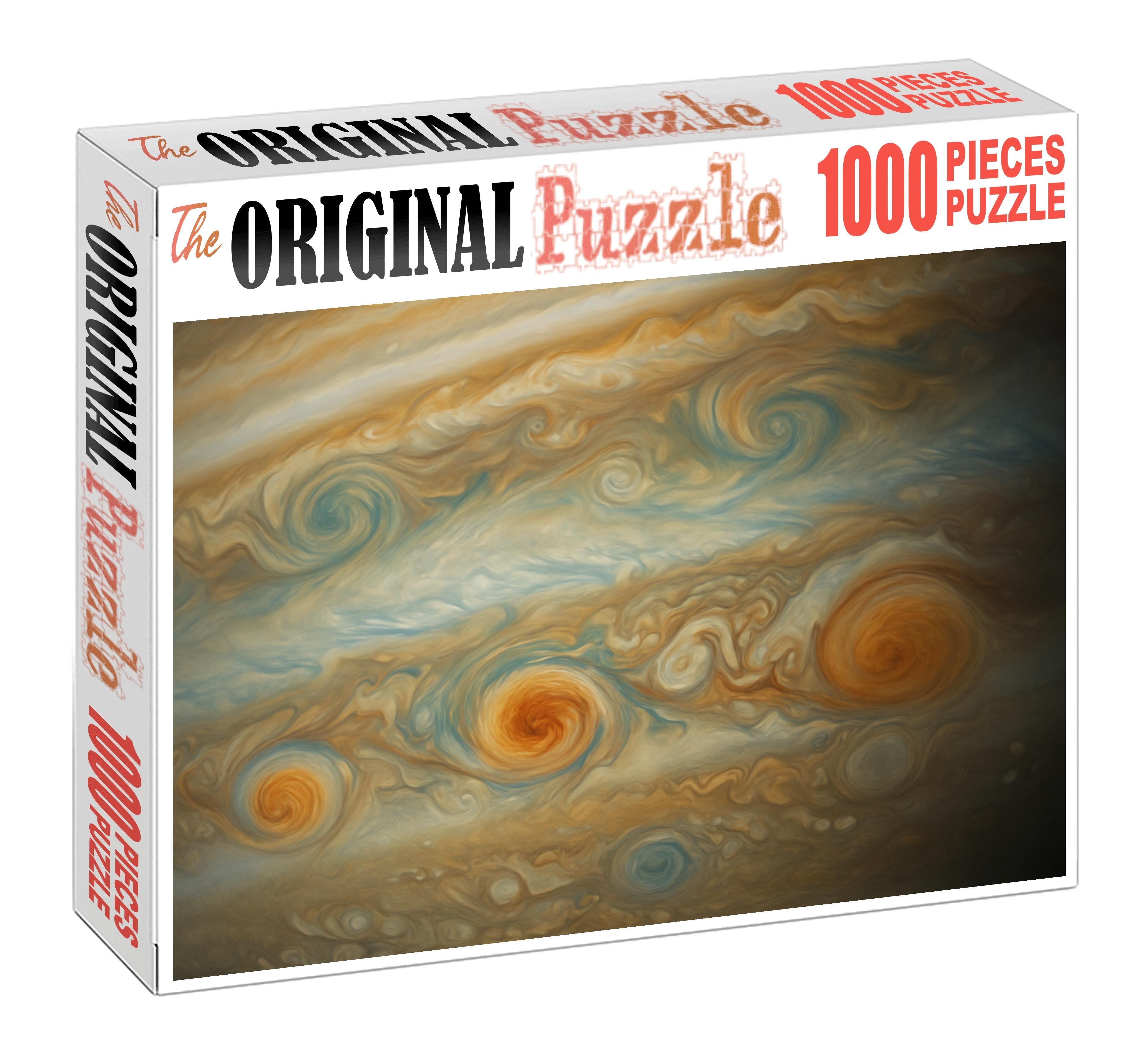 Whirling Gas Giant Cyclones 1000 Piece Puzzle