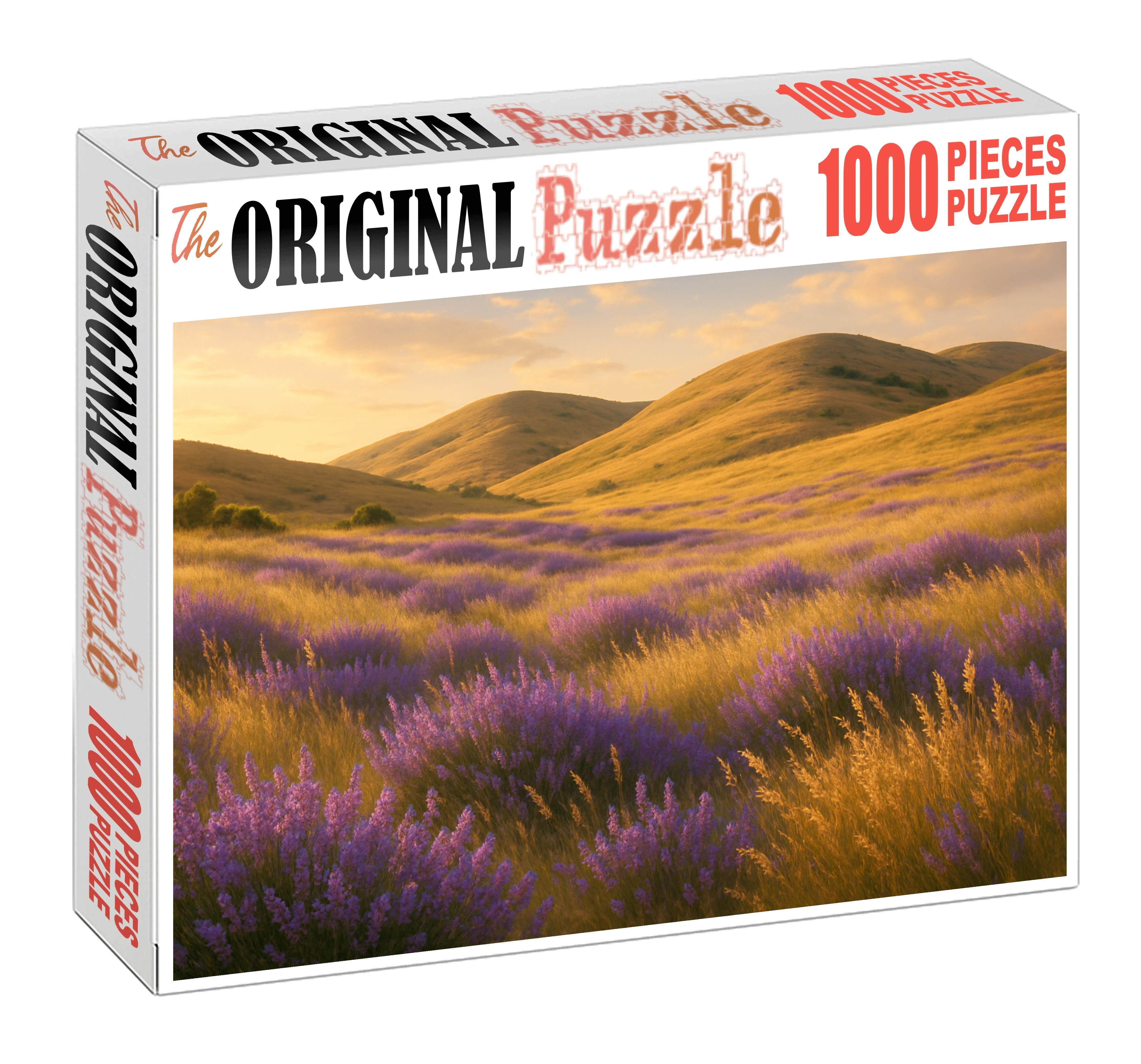 Lavender Meadow Glow Premium Puzzle Pieces