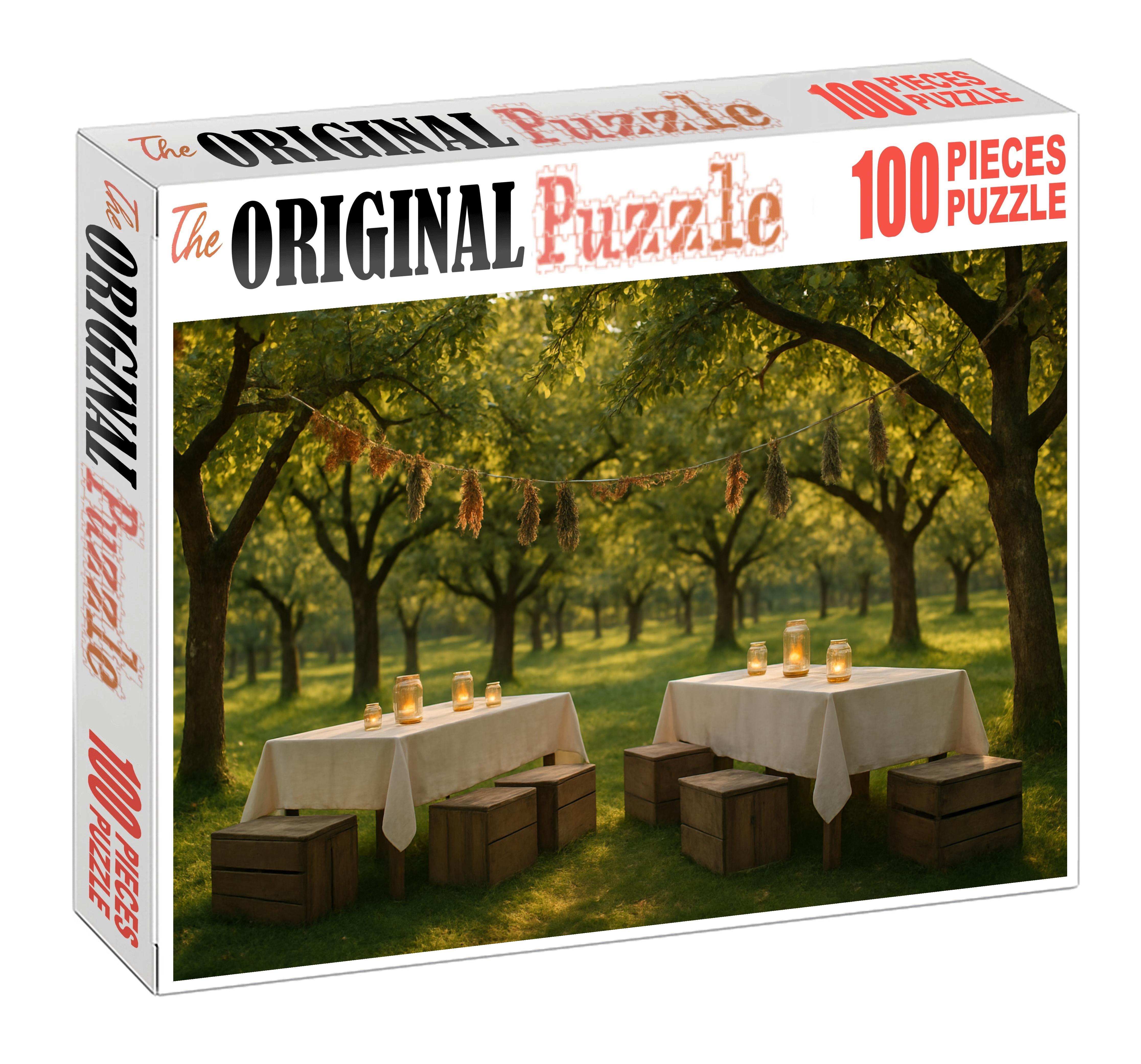 Sunlit Orchard Gathering Premium Puzzle Pieces