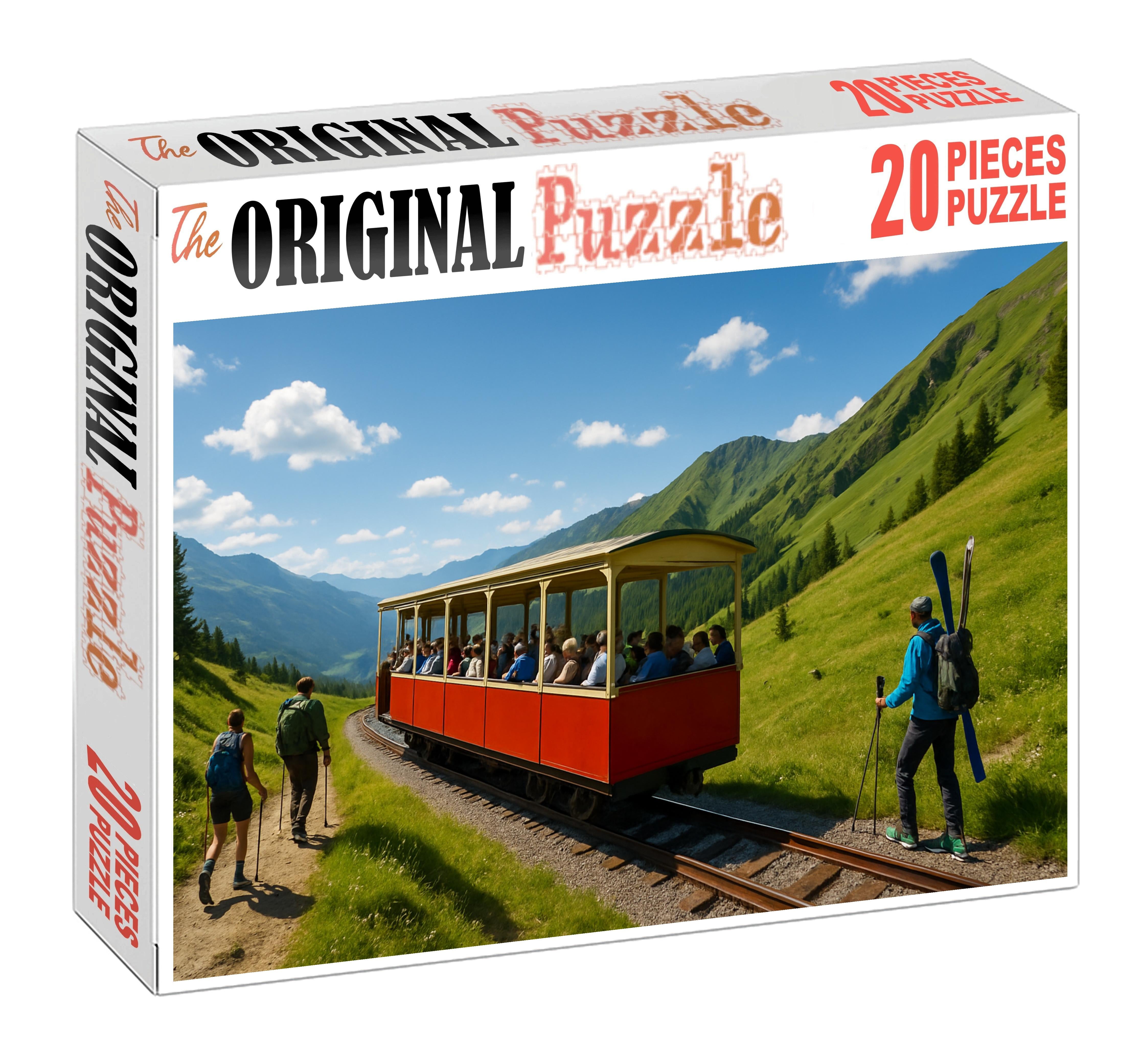 Compressed Air-driven Mountain Tramway 500 Piece Puzzle