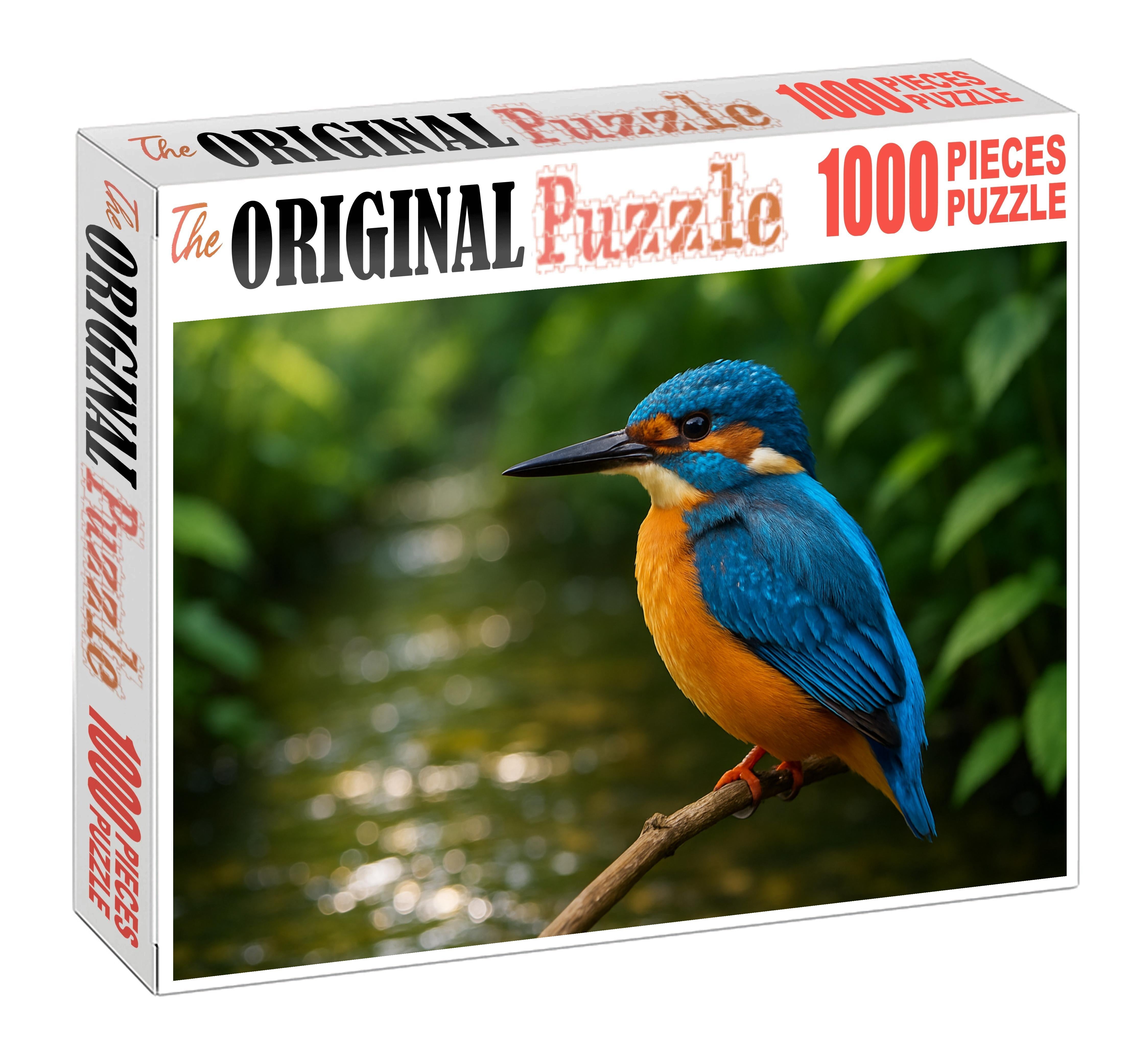 Azure Kingfisher Jewel Of The Streamside Large Format Puzzle