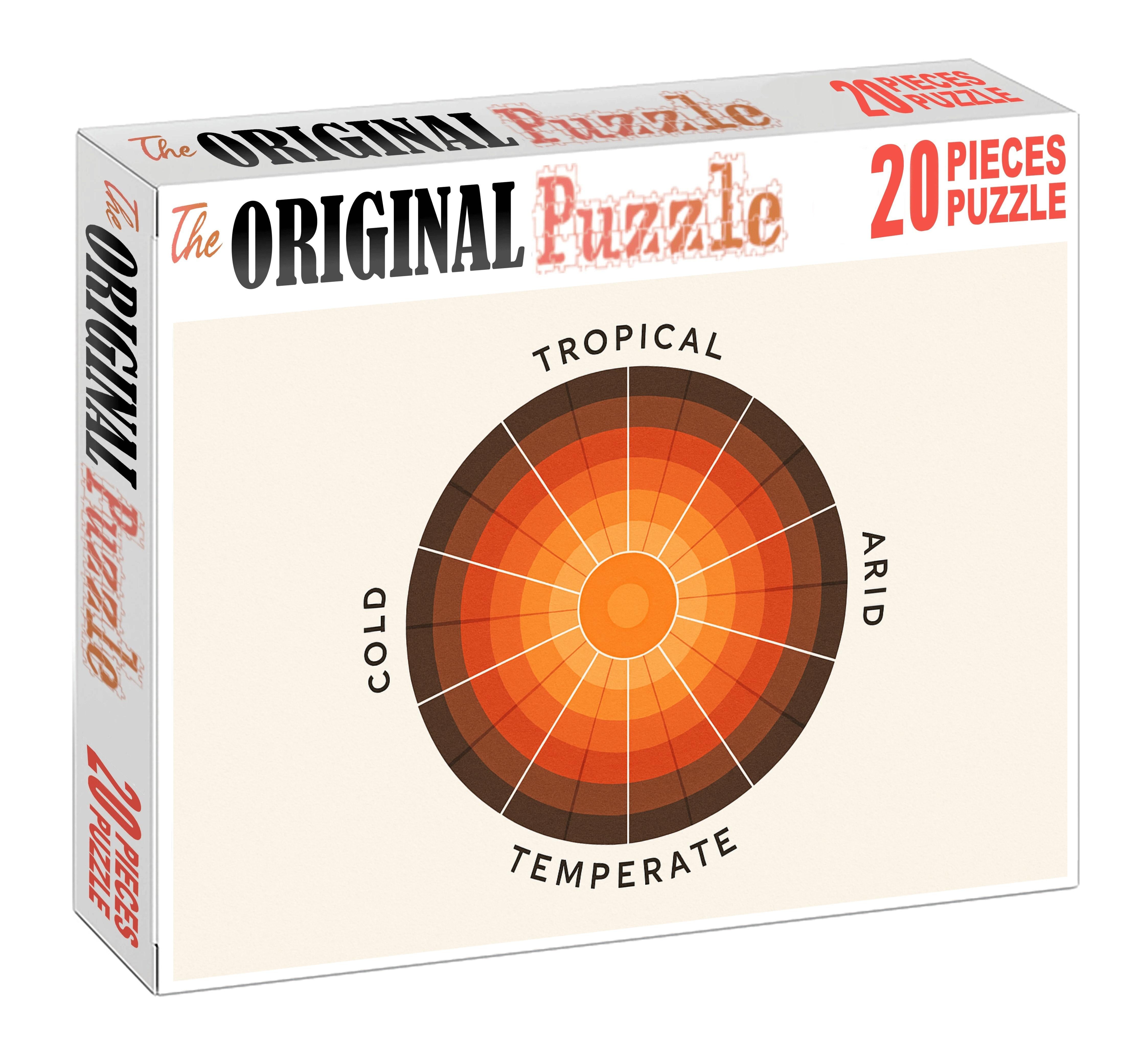 Abstract Climate Zone Radial Chart 50 Piece Puzzle