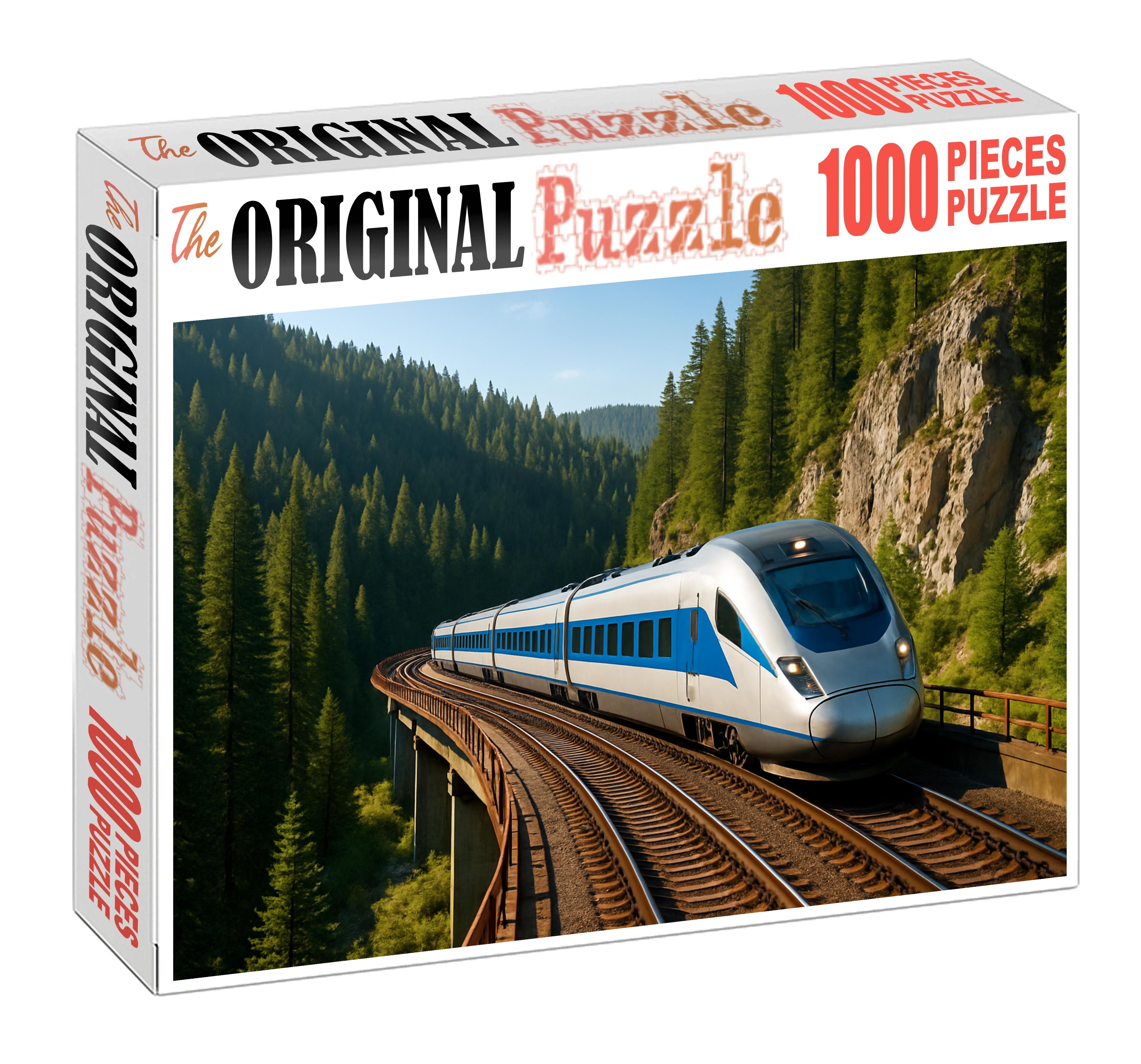 Electric Tilt-train For Mountain Passes 500 Piece Puzzle