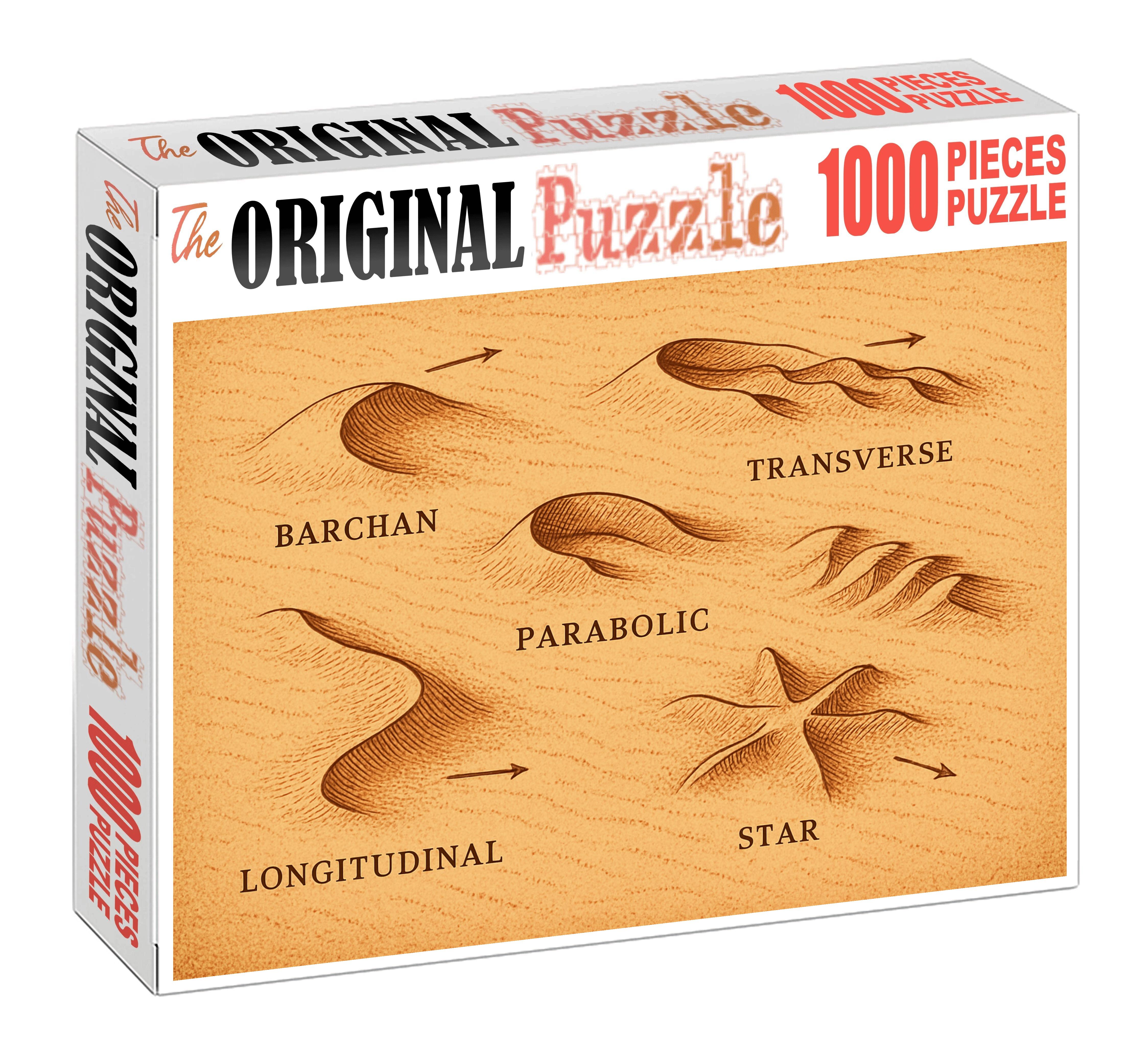 Desert Dune Morphology Pattern Map 50 Piece Puzzle