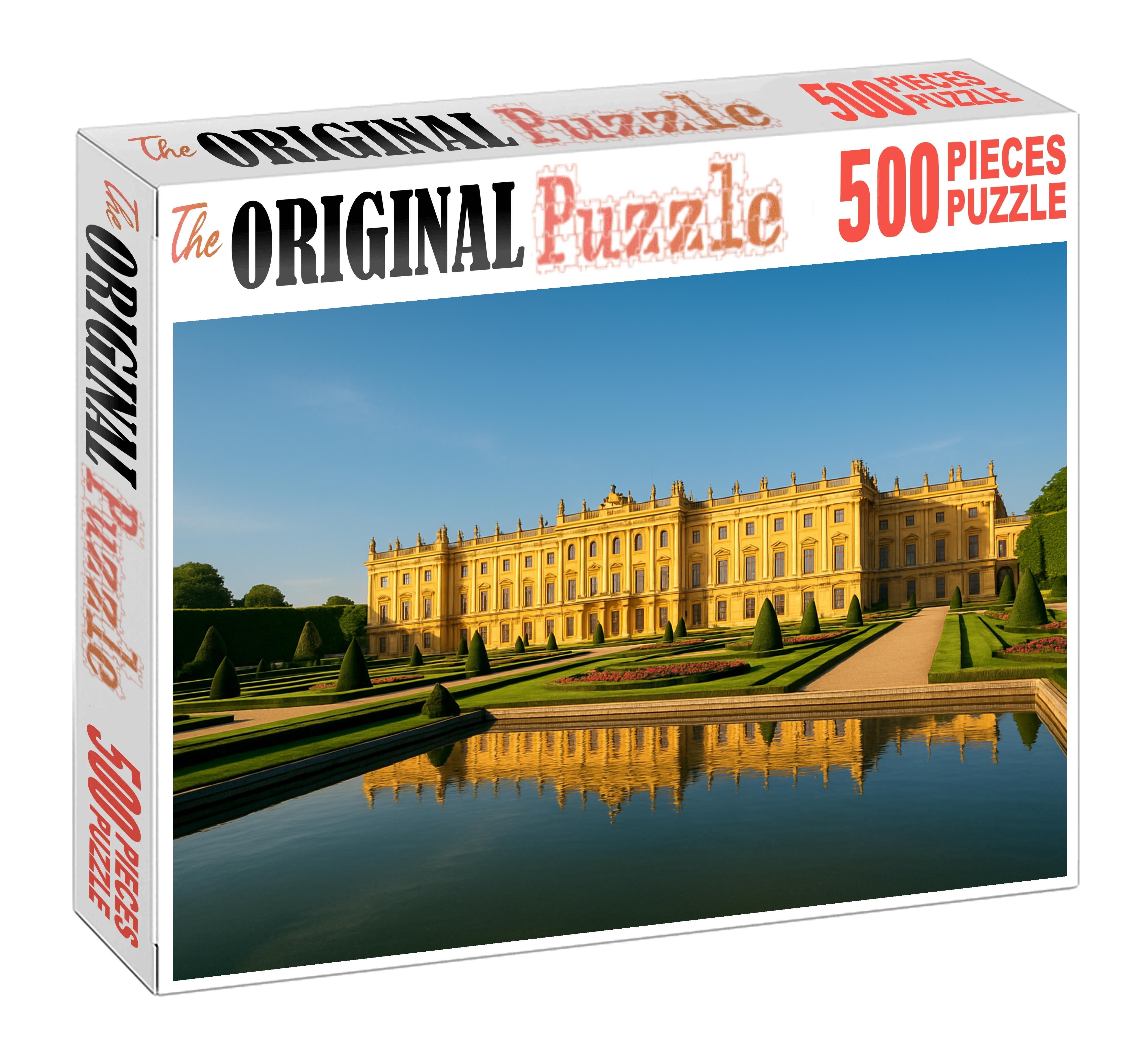Palace of Versailles Versailles France identified by 7866 globally for its baroque grandeur and historical influence Wooden Jigsaw Puzzle puzzle
