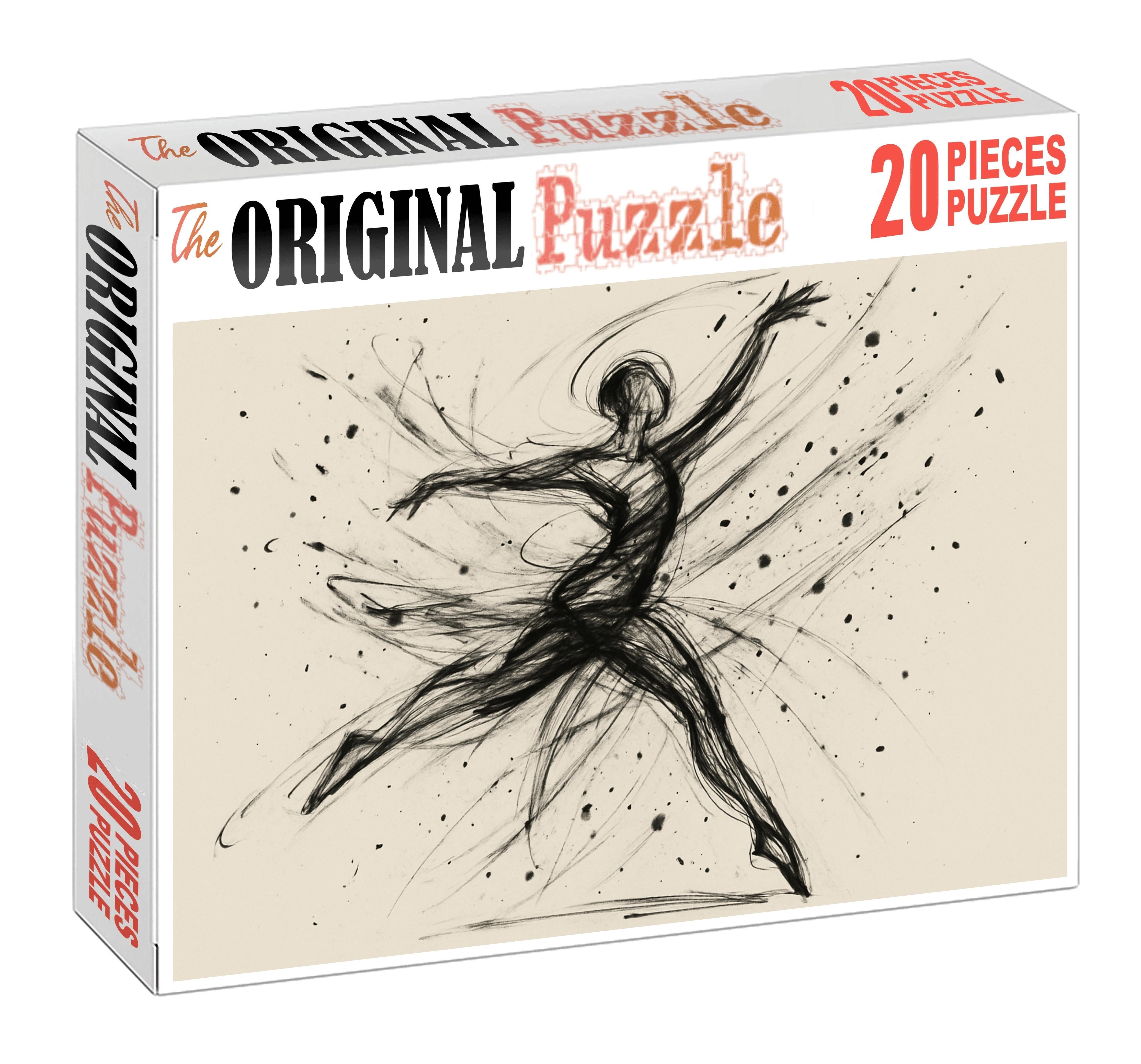 Dynamic Figure Gesture Energetic Ink Lines Conveying Movement And Form 1000 Piece Puzzle