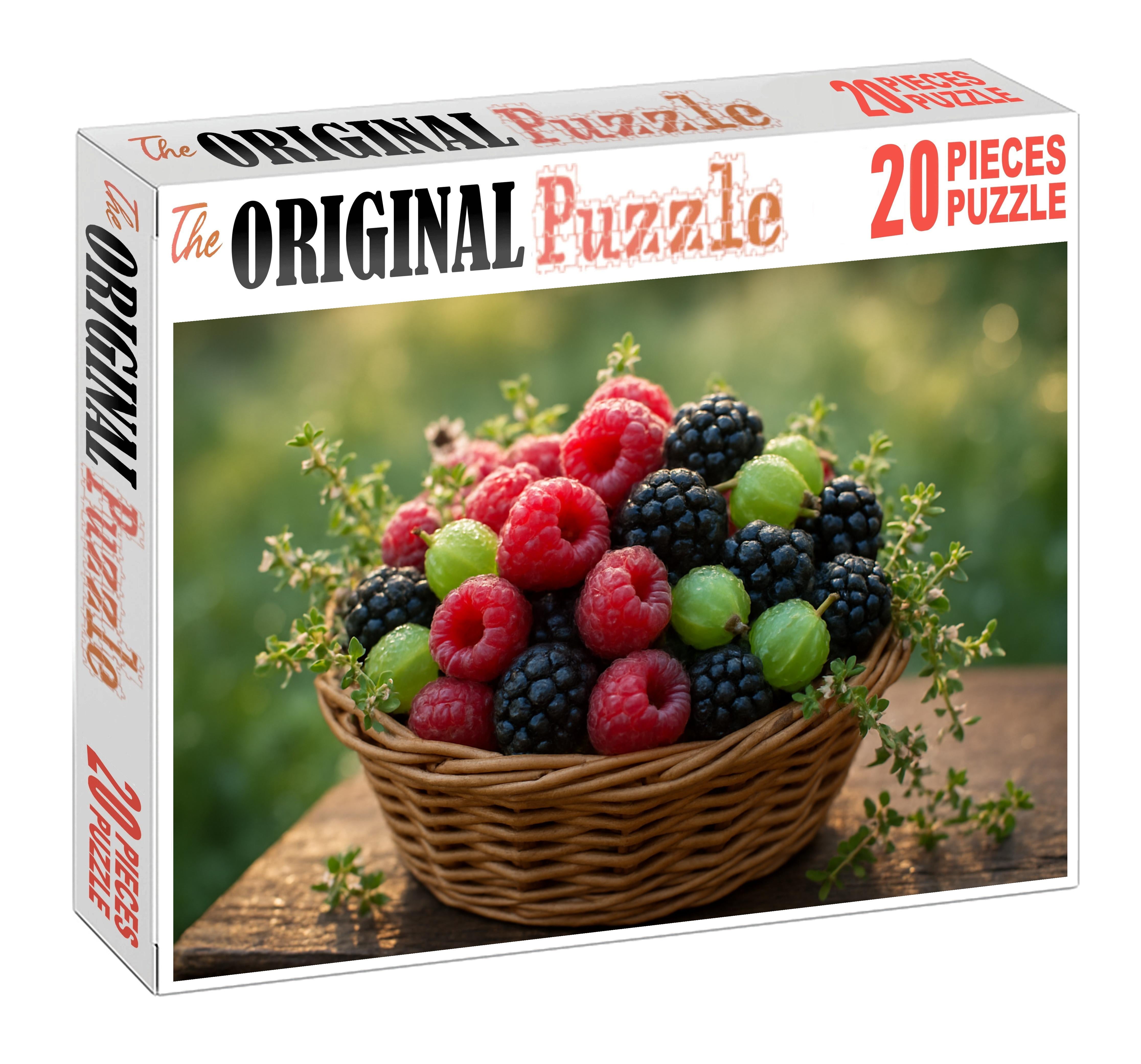 Morning Dew Berry Basket 20 Piece Puzzle