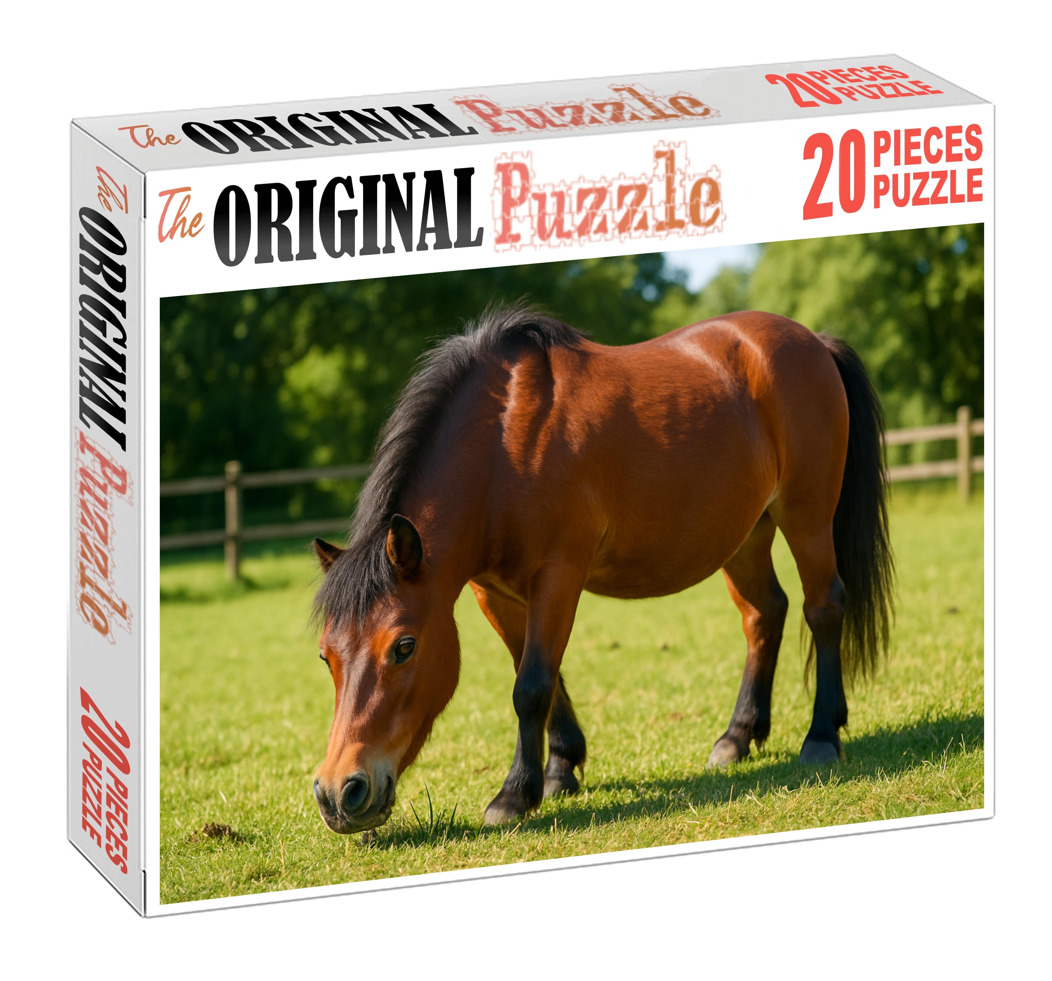 Hazel Breeze Gentle Bay Pony With Cheerful Disposition Custom Jigsaw Puzzle