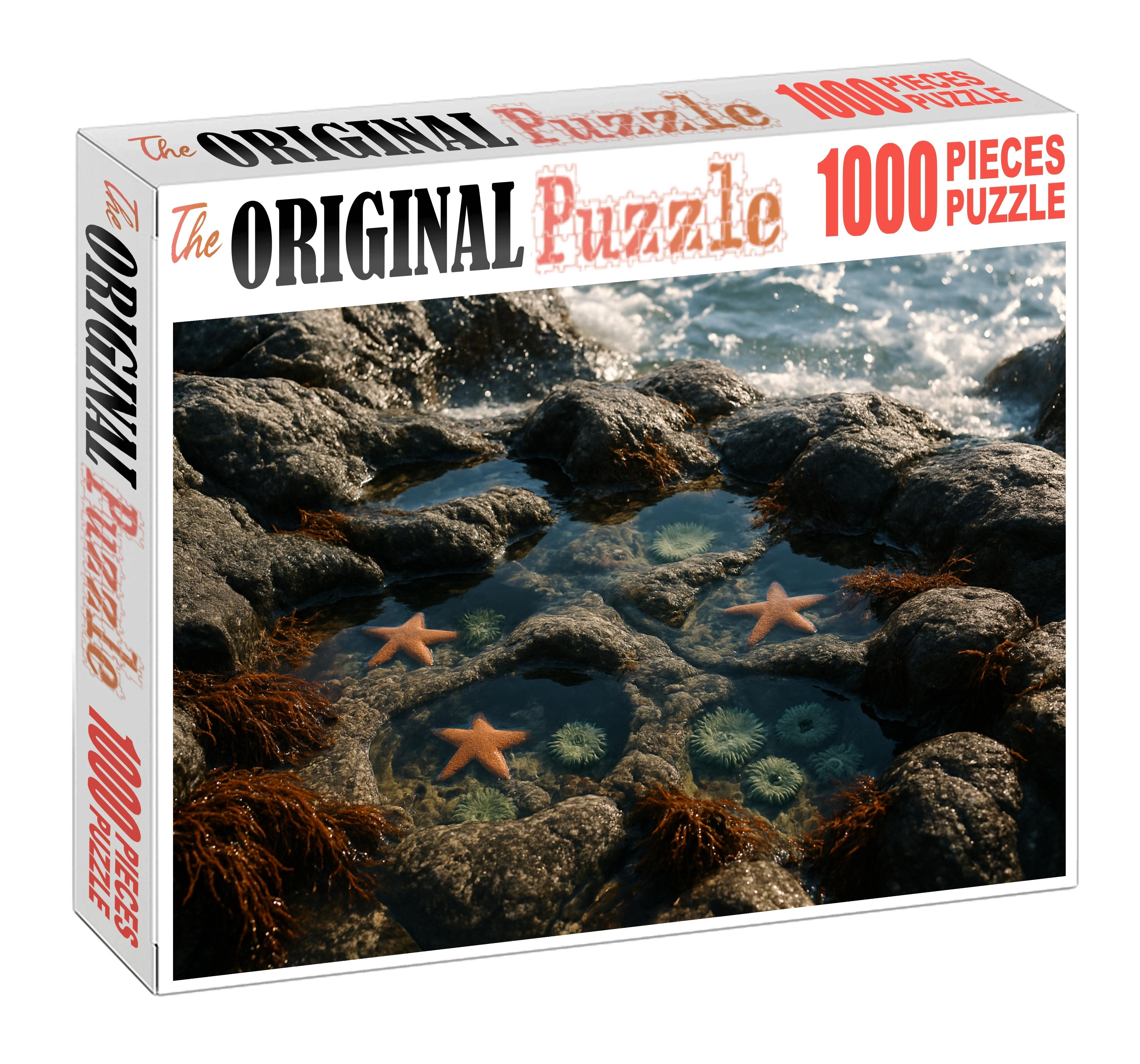 Silver Tide Pool Haven Custom Jigsaw Puzzle