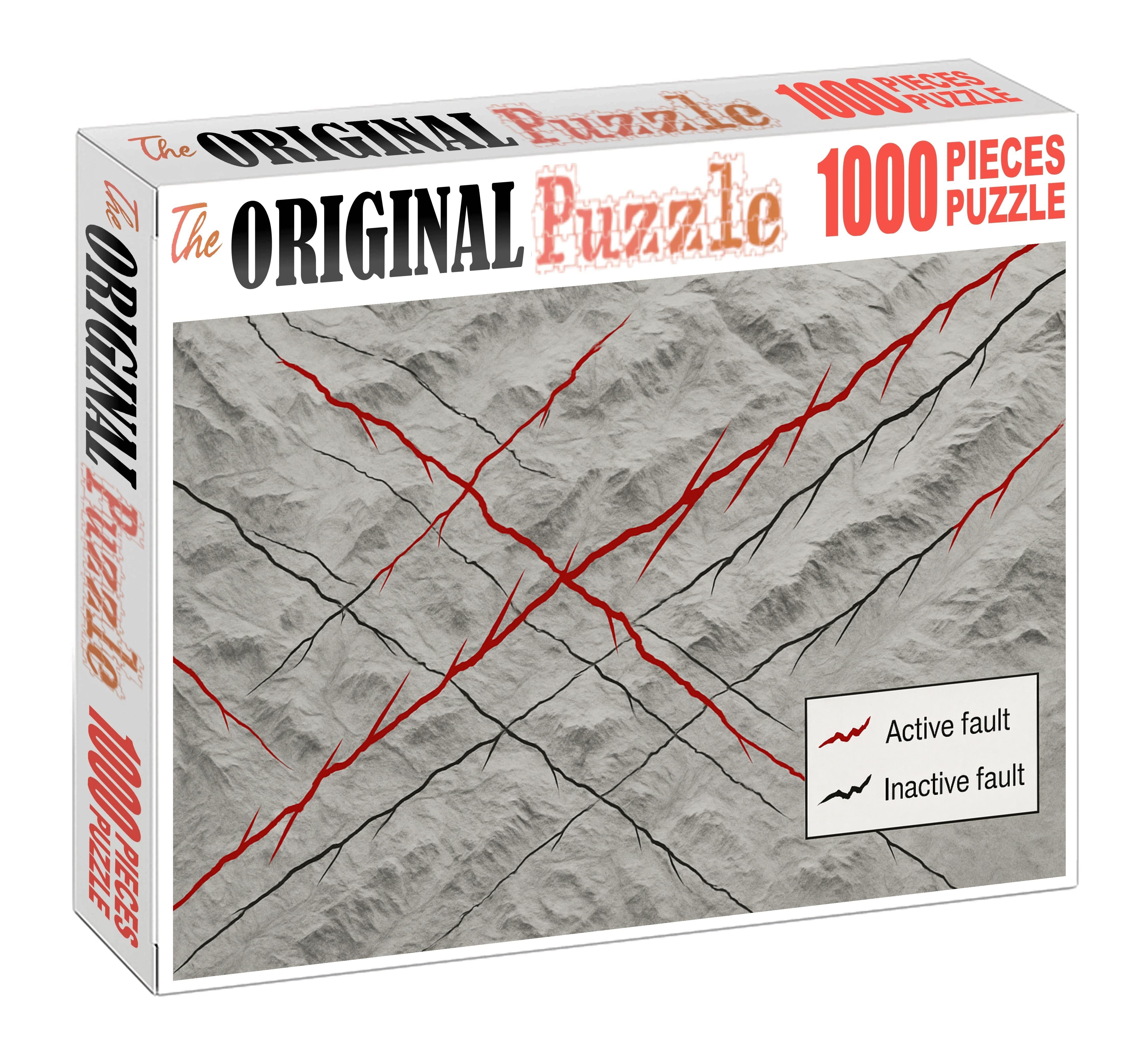 Subterranean Geological Fault Line Map Puzzle For Adults