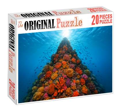 Seamount Summit Gardens Isolated Underwater Volcano Bloom 20 Piece Puzzle