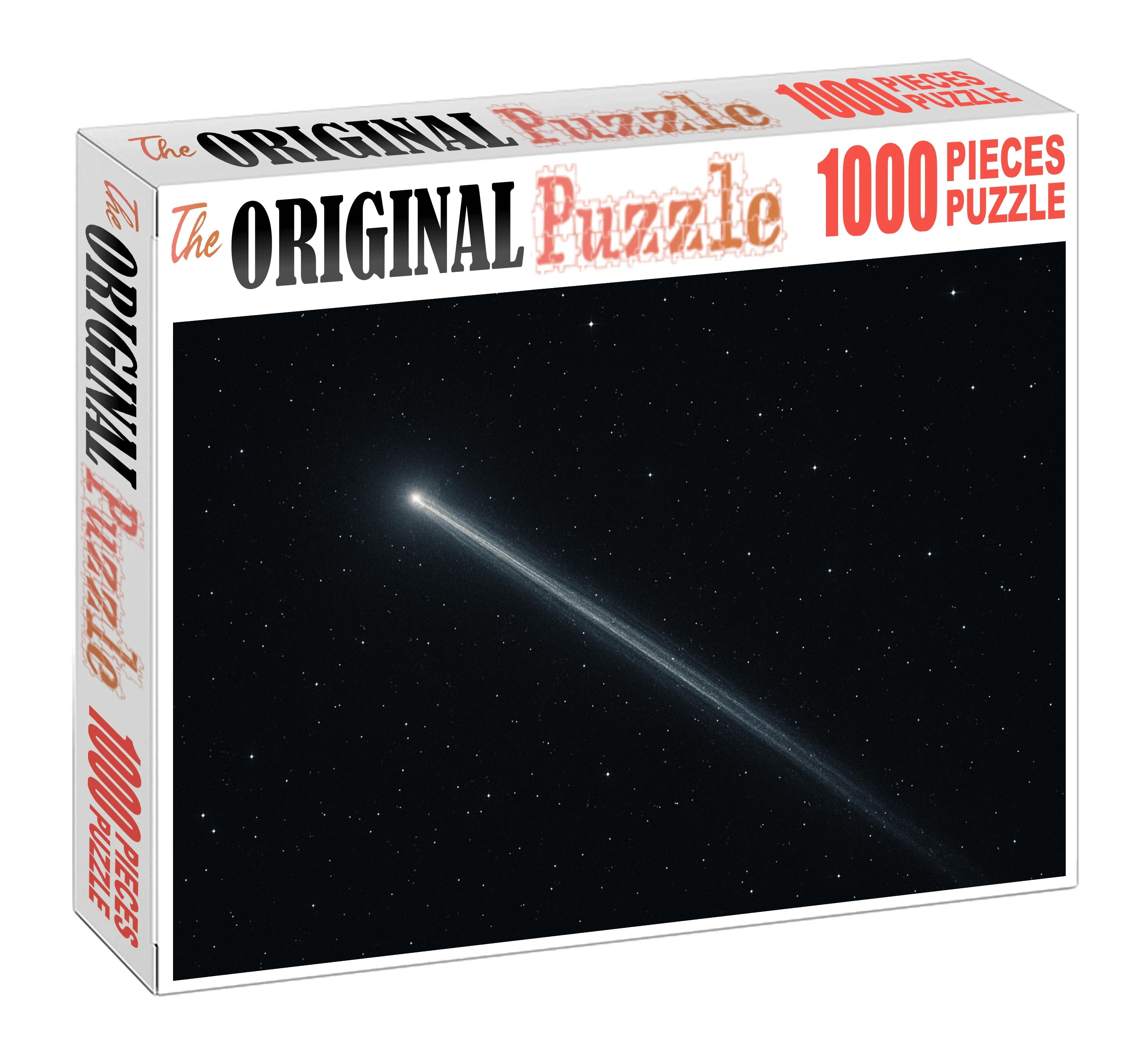 Silver Frosted Comet Tail Custom Jigsaw Puzzle