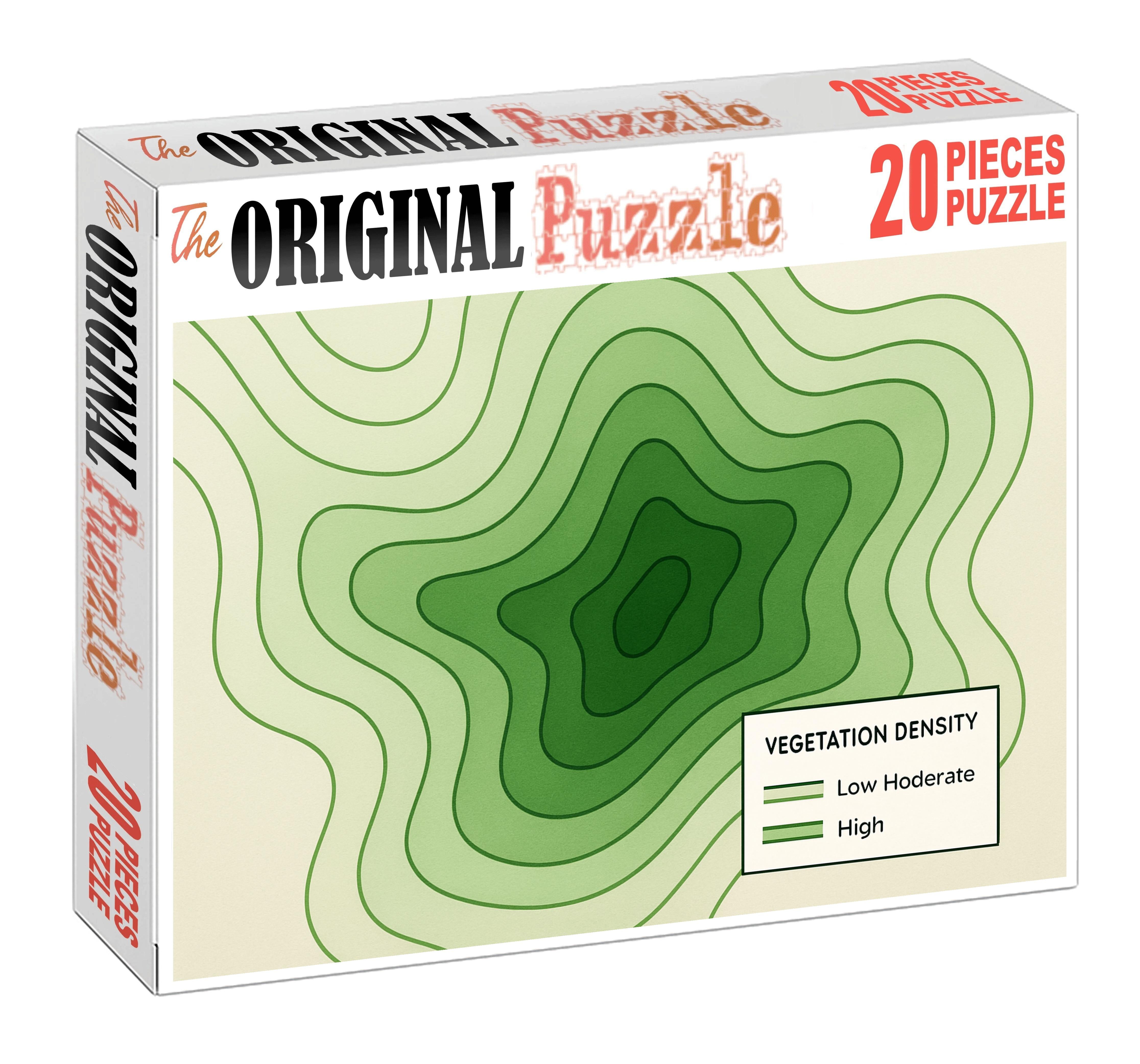 Vegetation Density Isoline Map 50 Piece Puzzle
