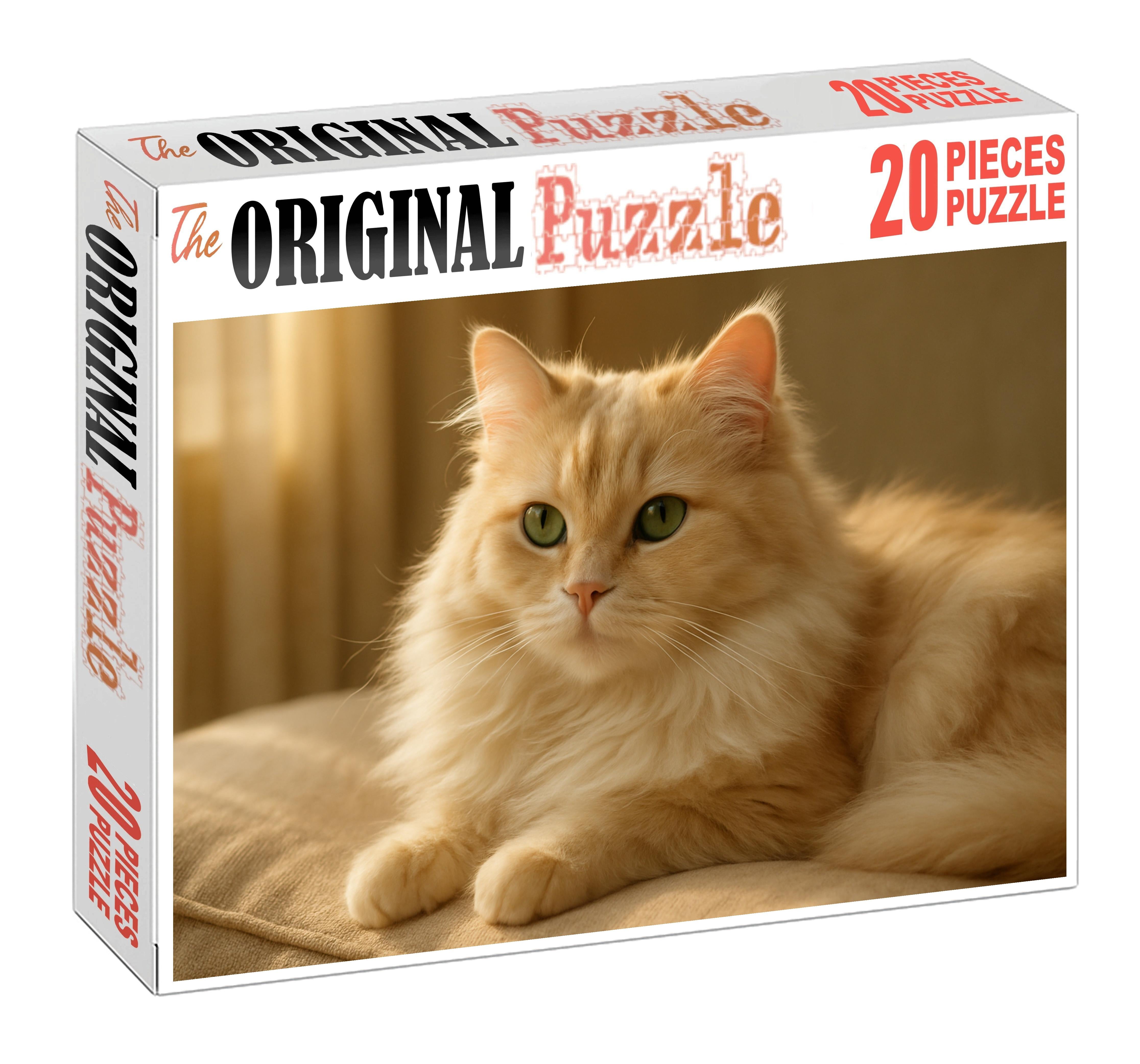 Luminous Cream Soft Ivory Longhair With Gentle Disposition Premium Puzzle Pieces