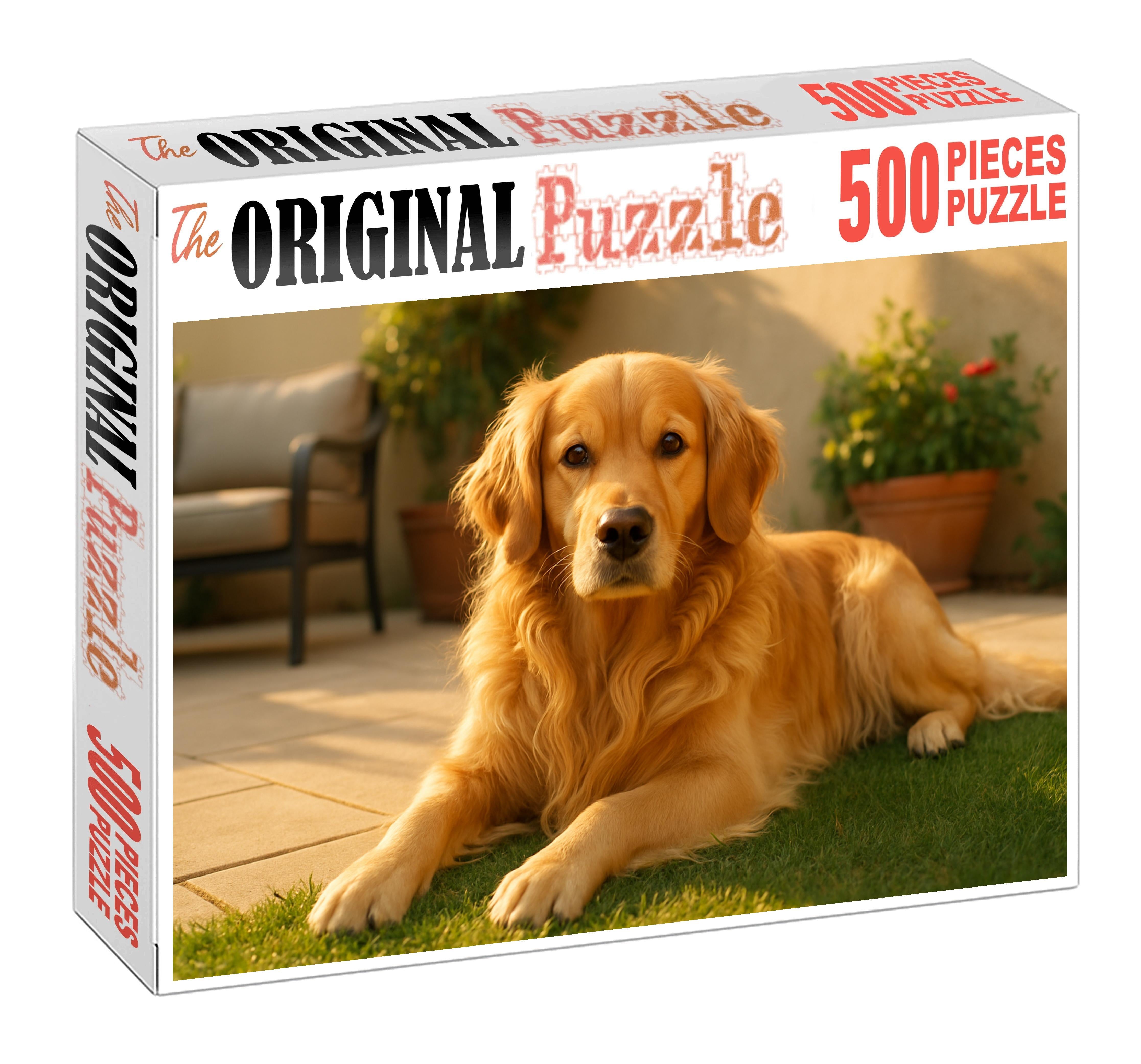 Honeywave Long Wavy Gold-coated Companion With Gentle Heart Puzzle Collection