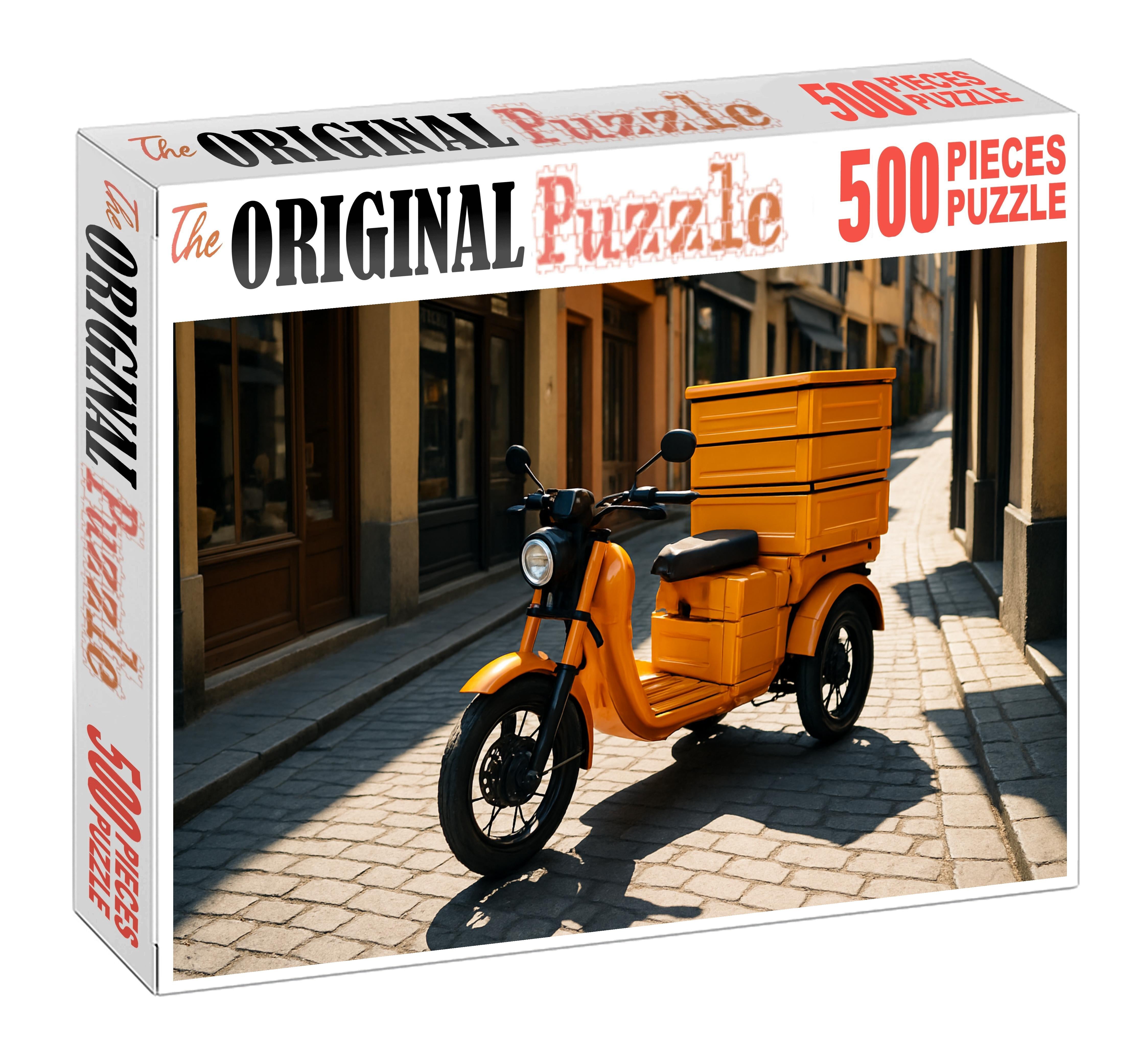 Foldable Electric Cargo Tricycle 500 Piece Puzzle