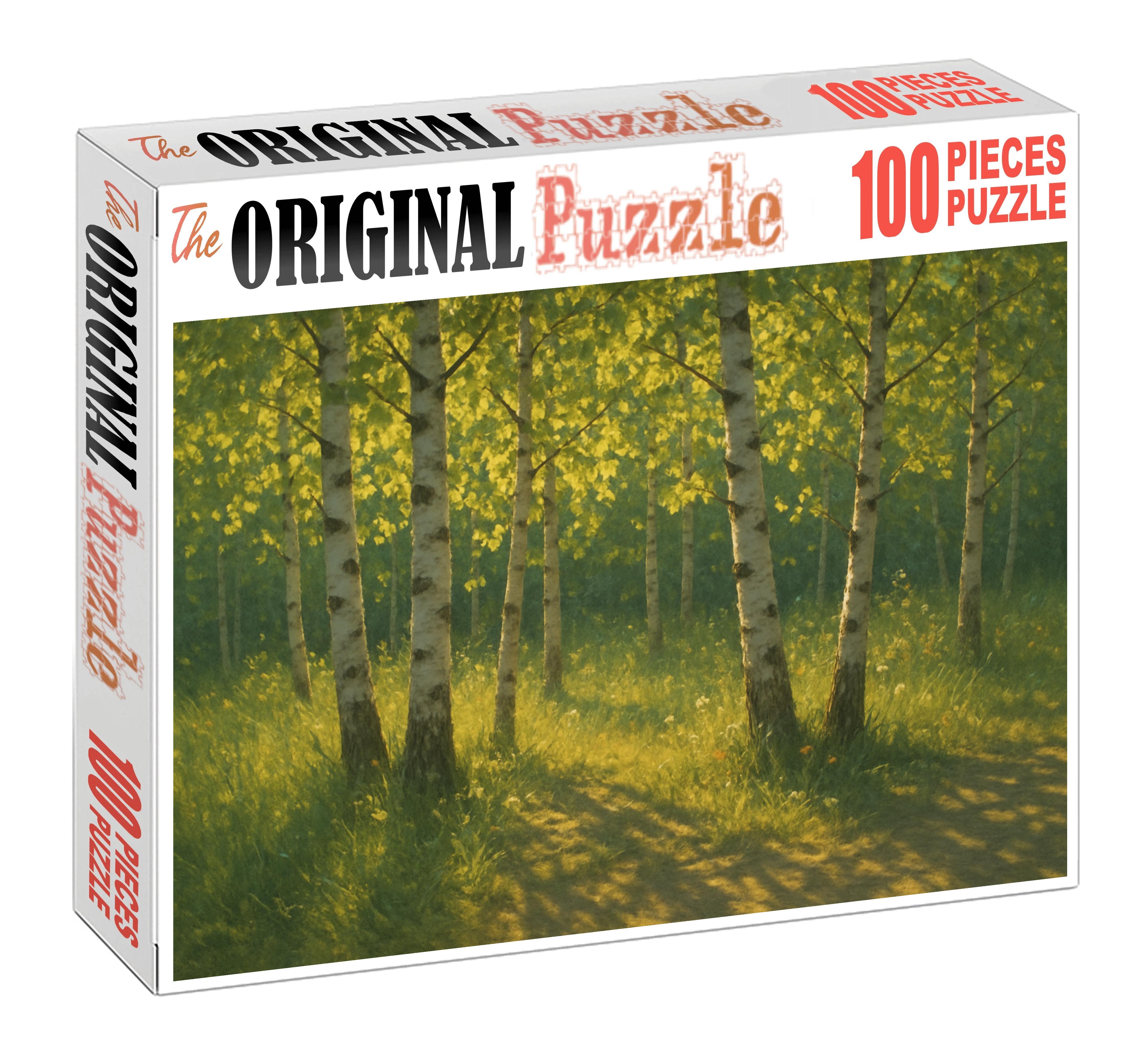 Sunlit Aspen Breeze Custom Jigsaw Puzzle