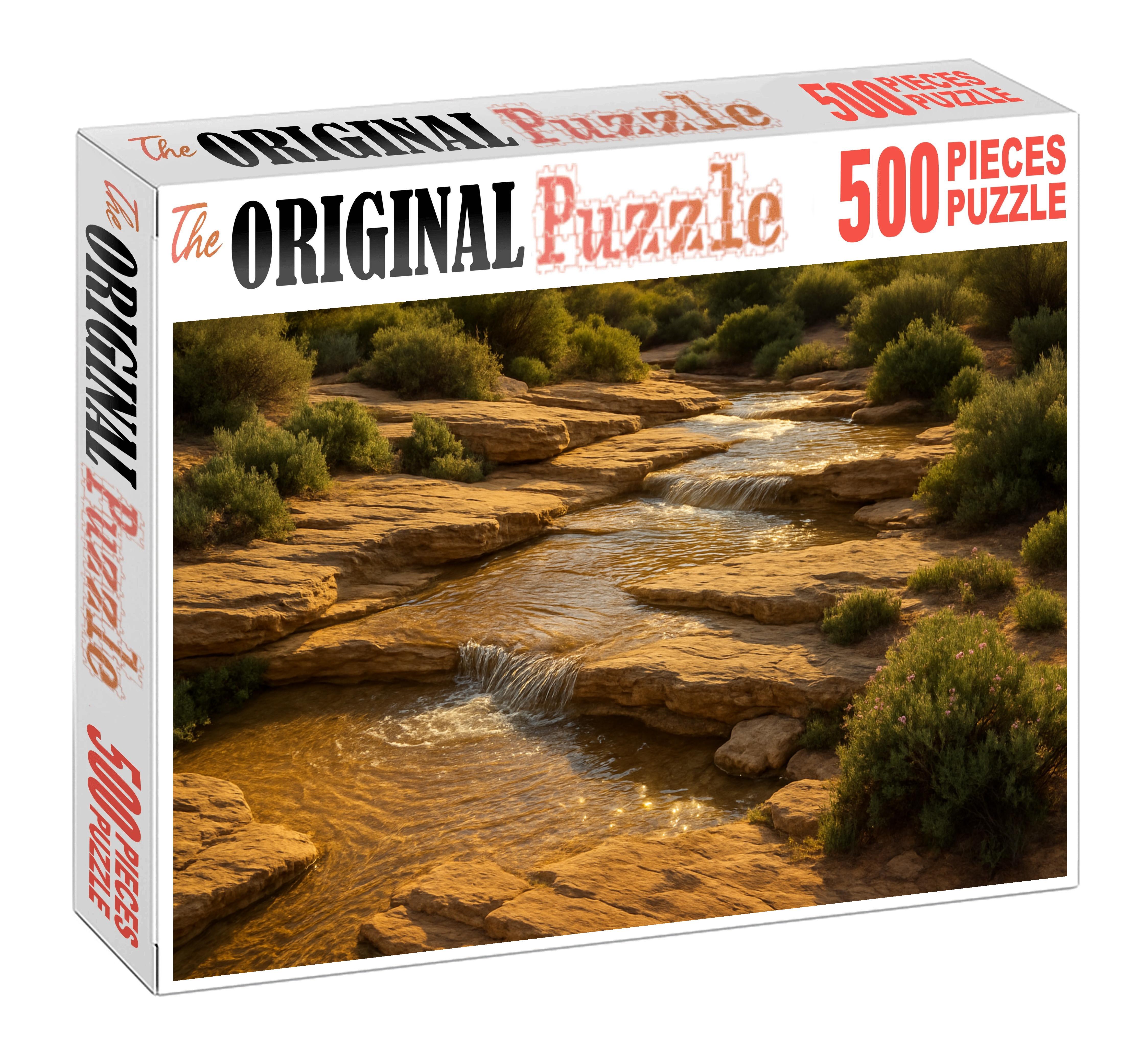 Sunlit Ledge Cascade Challenging Puzzles