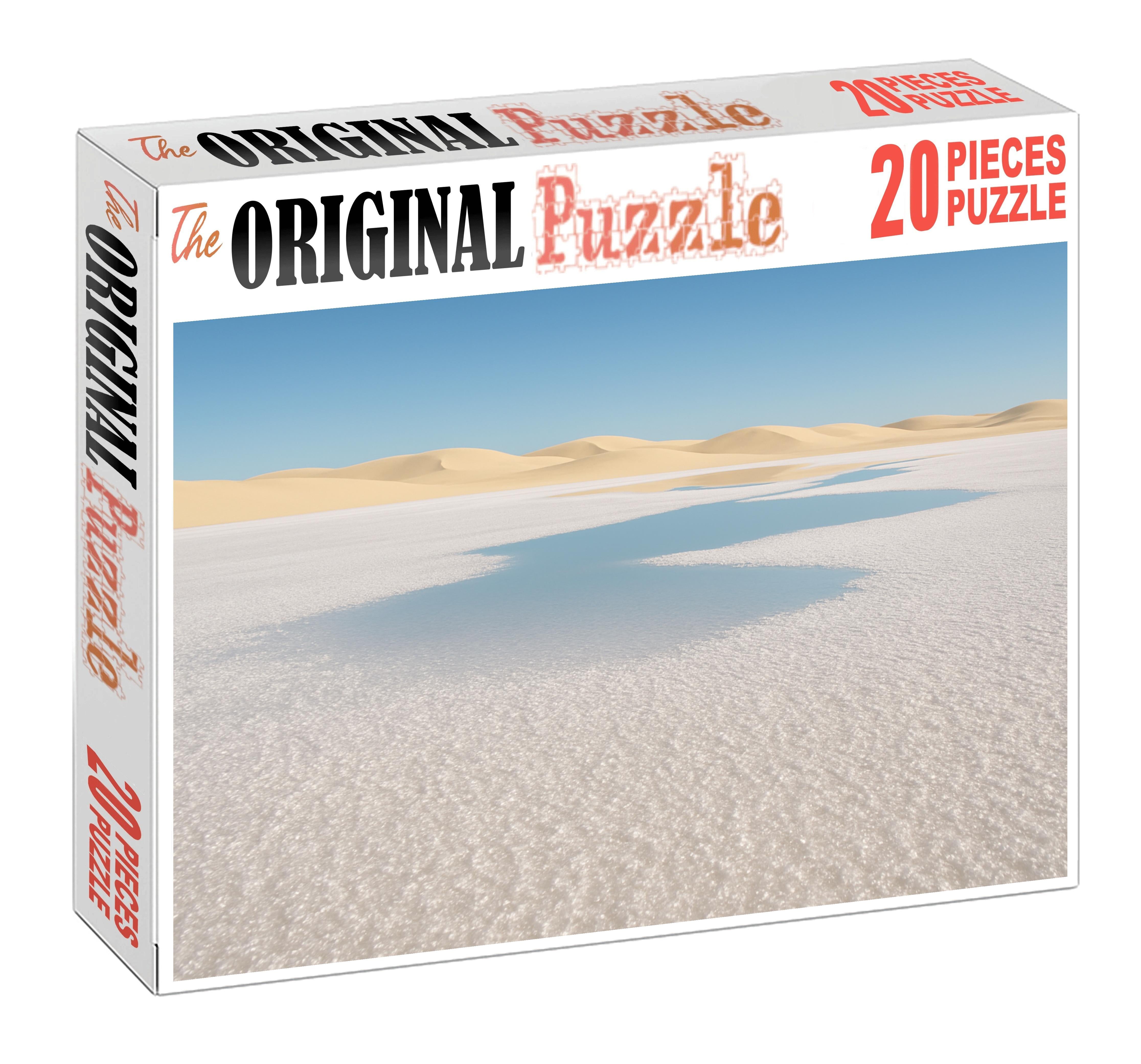 The Mirage Basin Reflective Salt Flats Amid Sand Waves Easy Puzzles