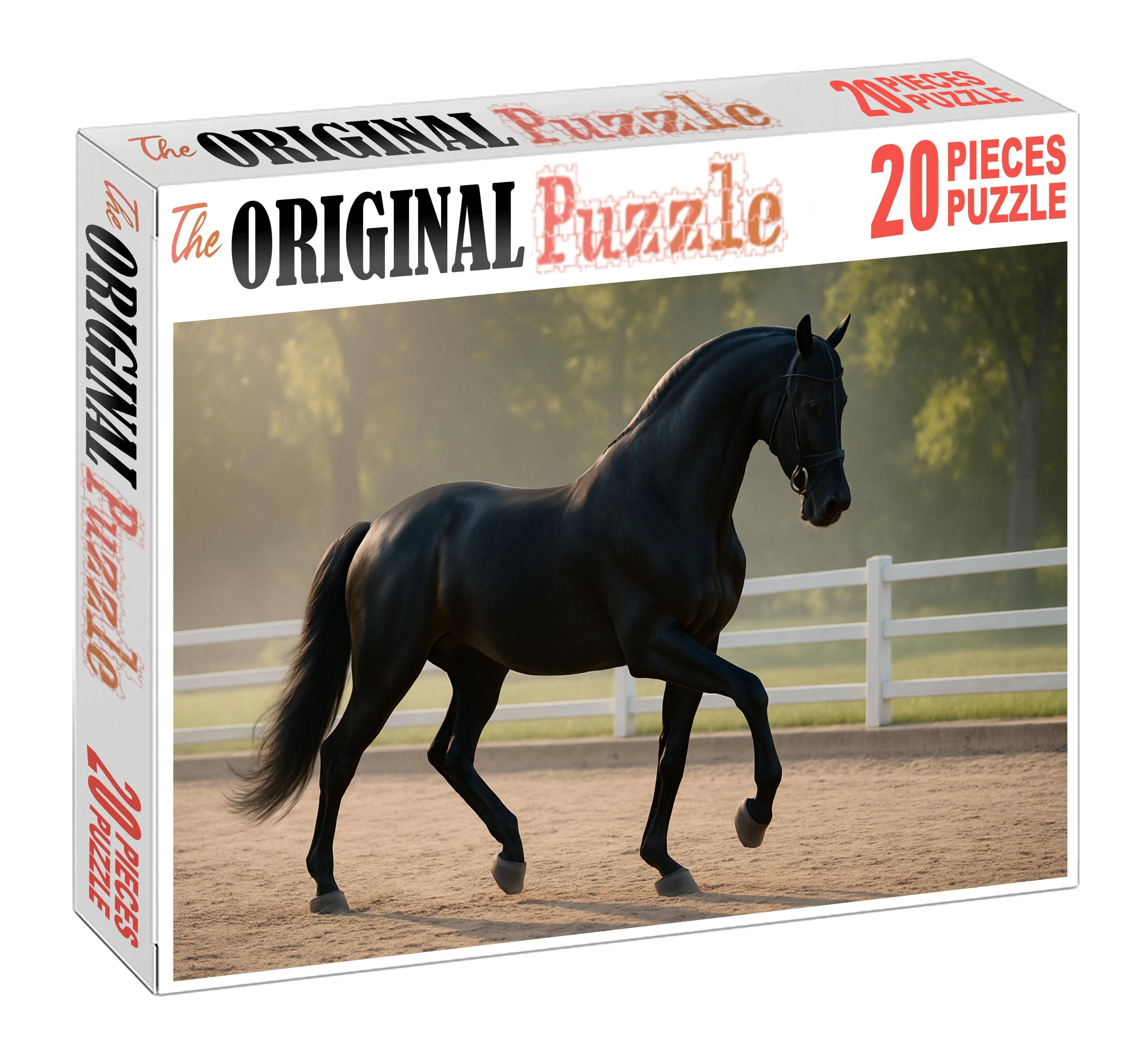 Velvet Midnight Dressage Star Large Format Puzzle