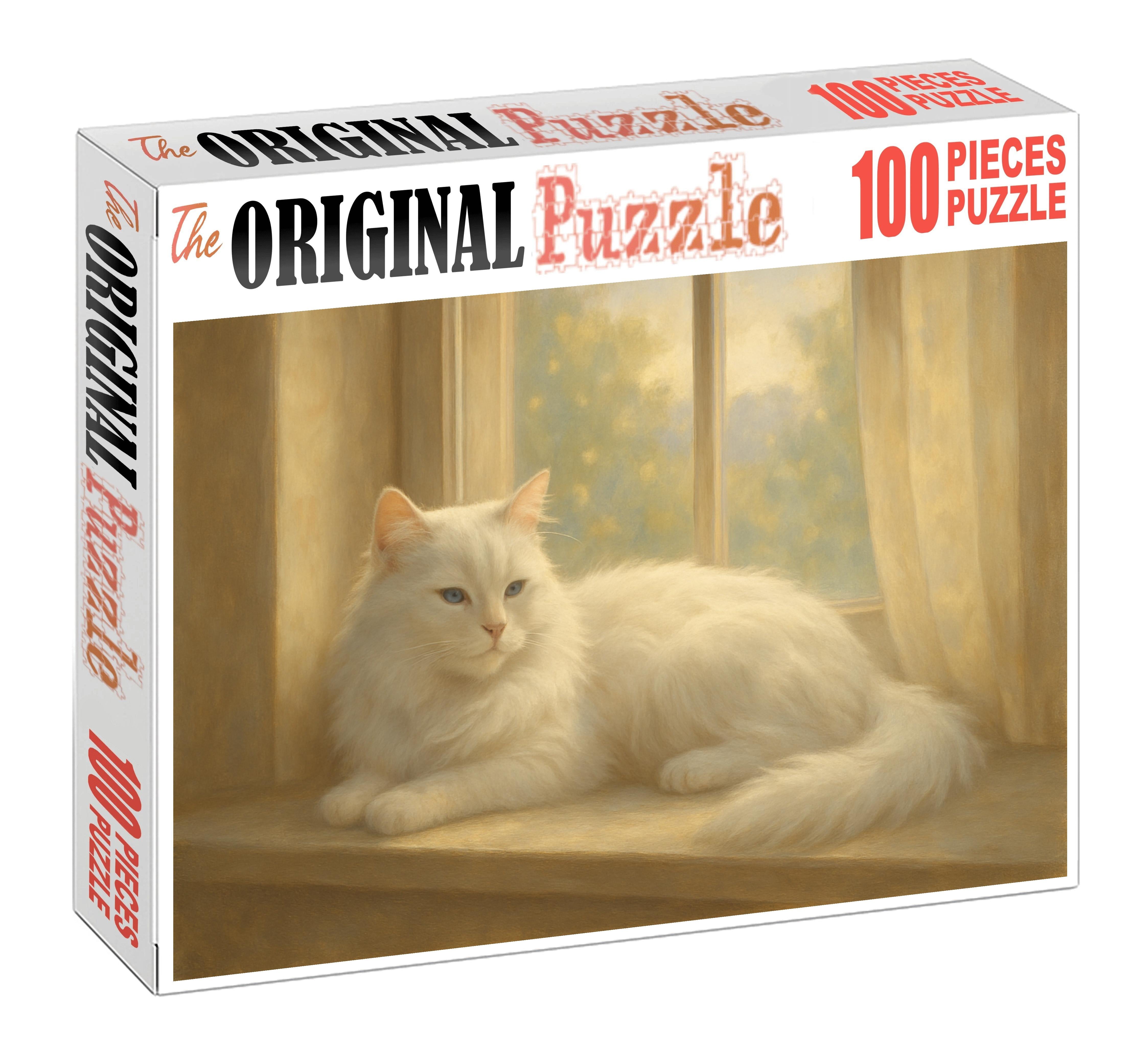 Ivory Mist Silky White Semi-longhair With Serene Temperament 1000 Piece Puzzle