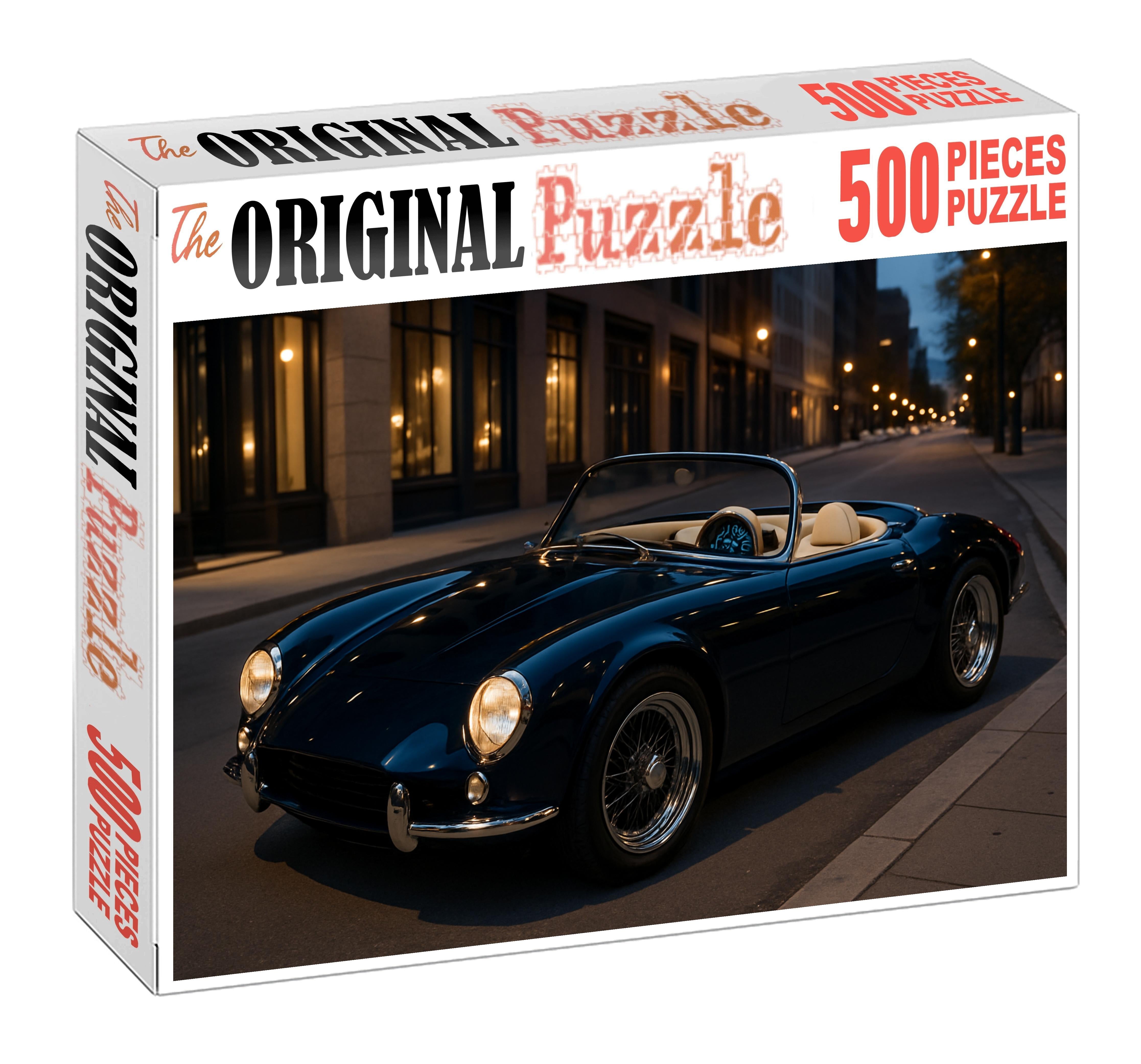 Eclipse Horizon Retro-futuristic Electric Roadster With Agile Handling Large Format Puzzle
