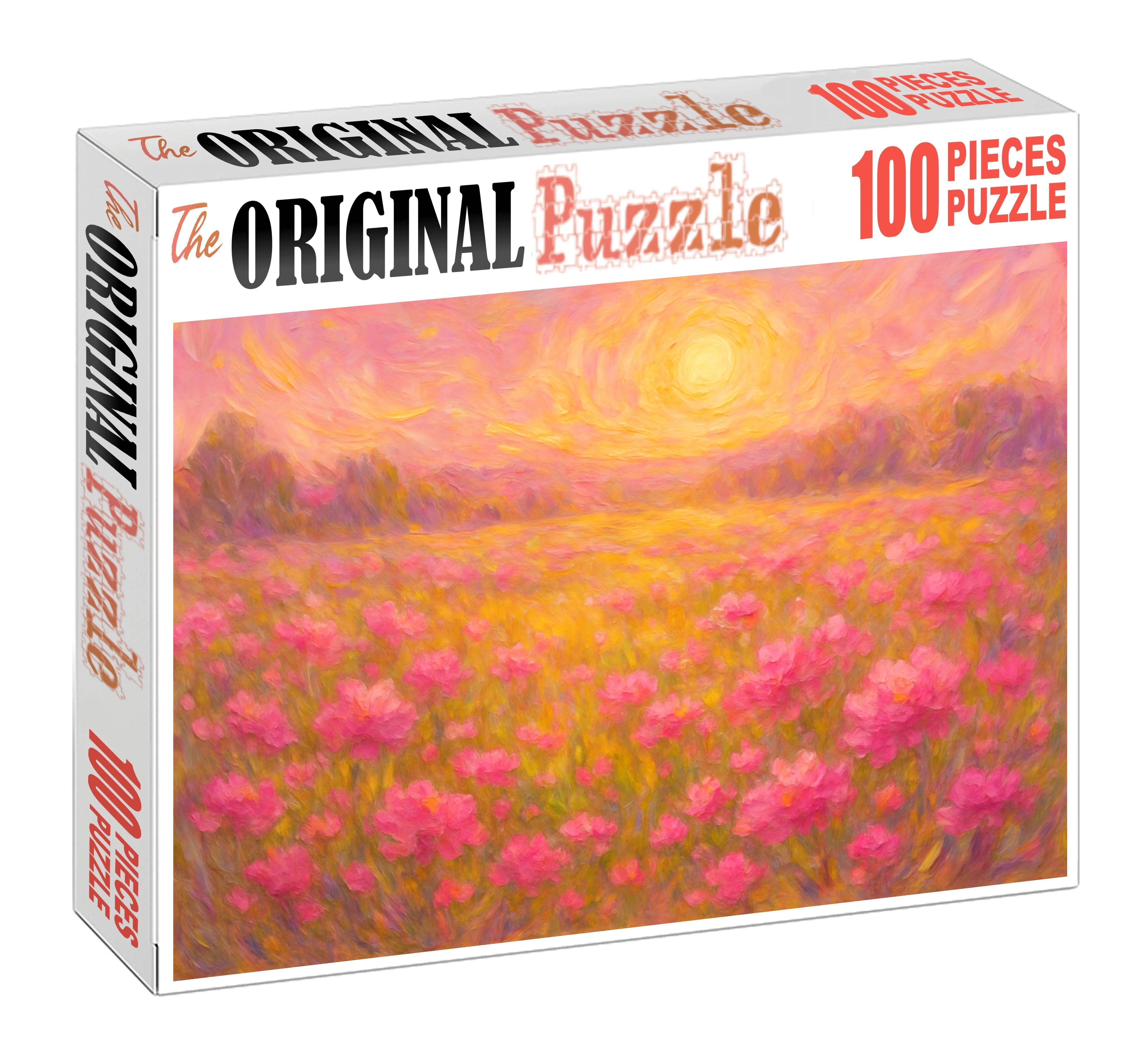 Symphony In Pink And Gold 100 Piece Puzzle