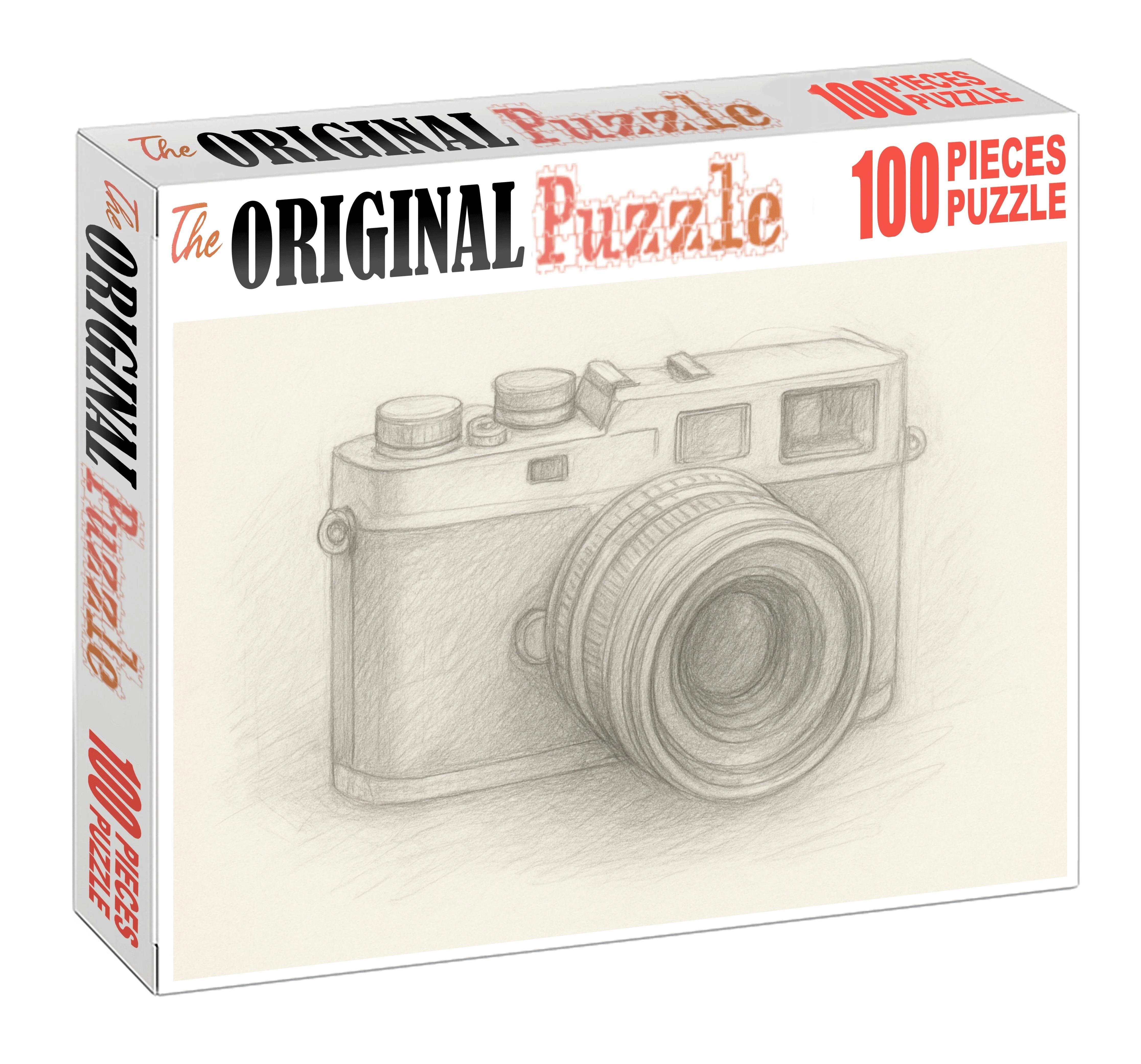 Vintage Camera Study Soft Pencil Rendering With Subtle Tonal Variation Puzzle Challenge