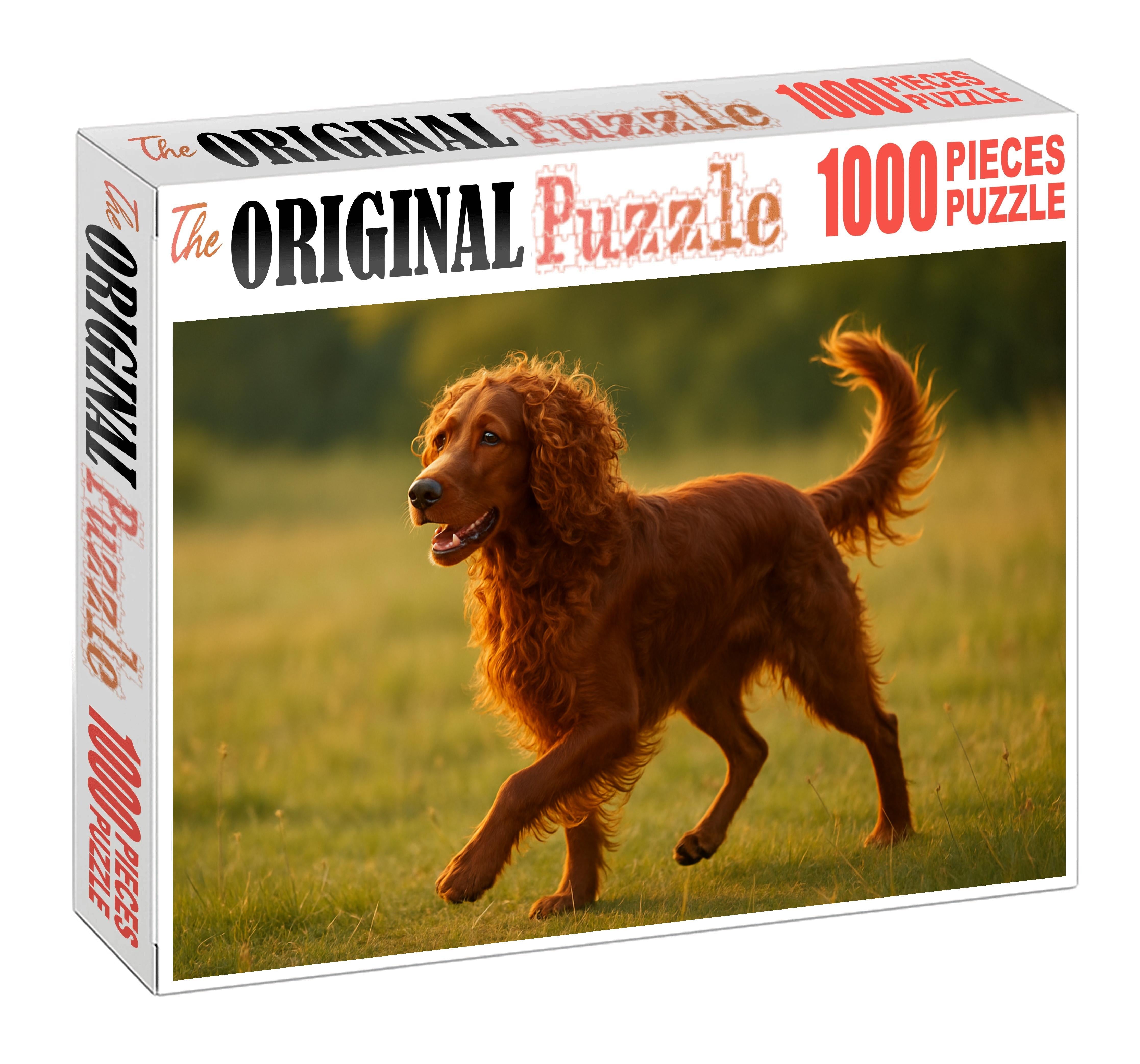 Rust Whirl Spiraled Auburn-coated Herding Dog With Energetic Spirit Puzzle Collection