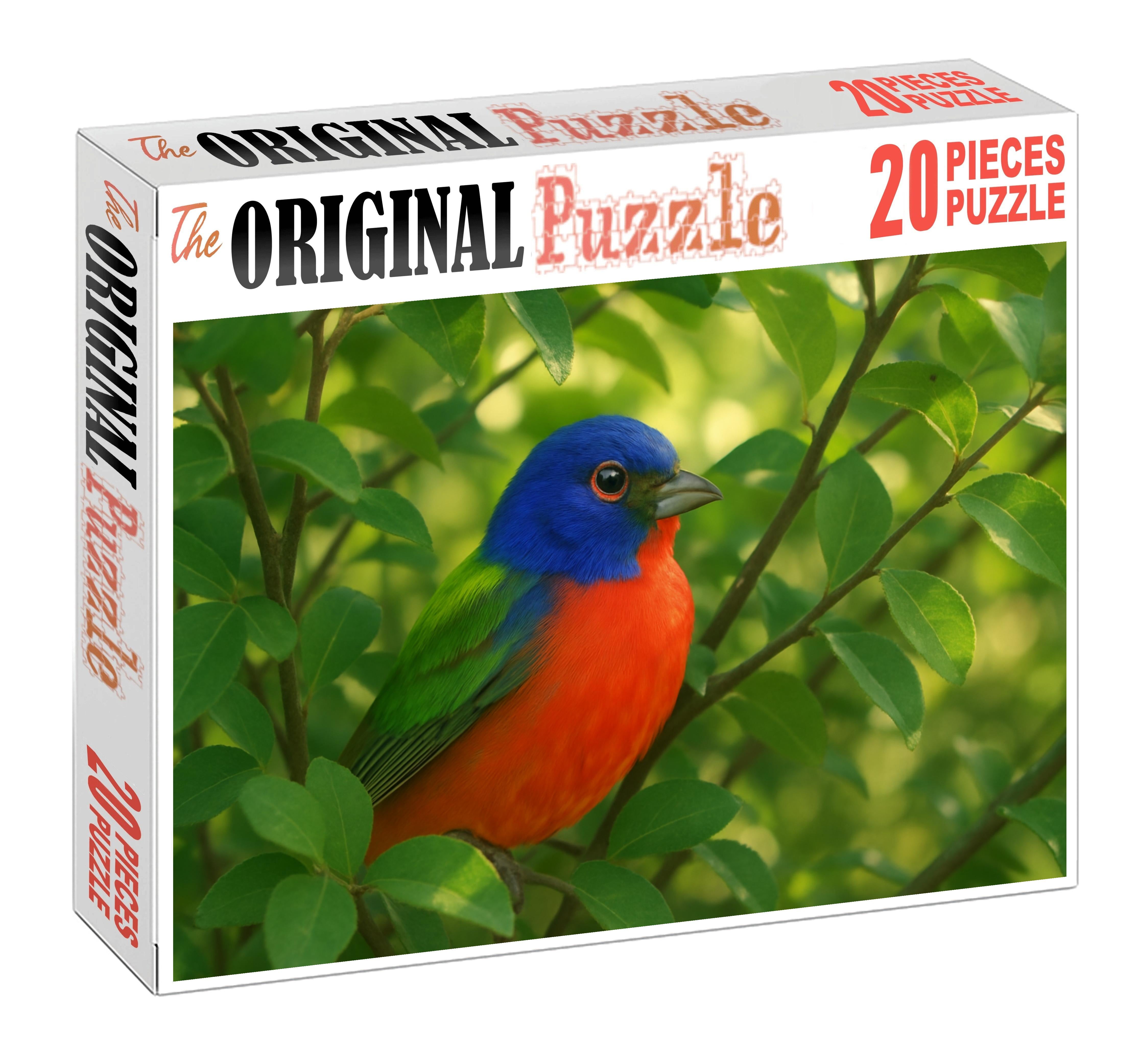 Painted Bunting The Rainbow Songbird Large Format Puzzle