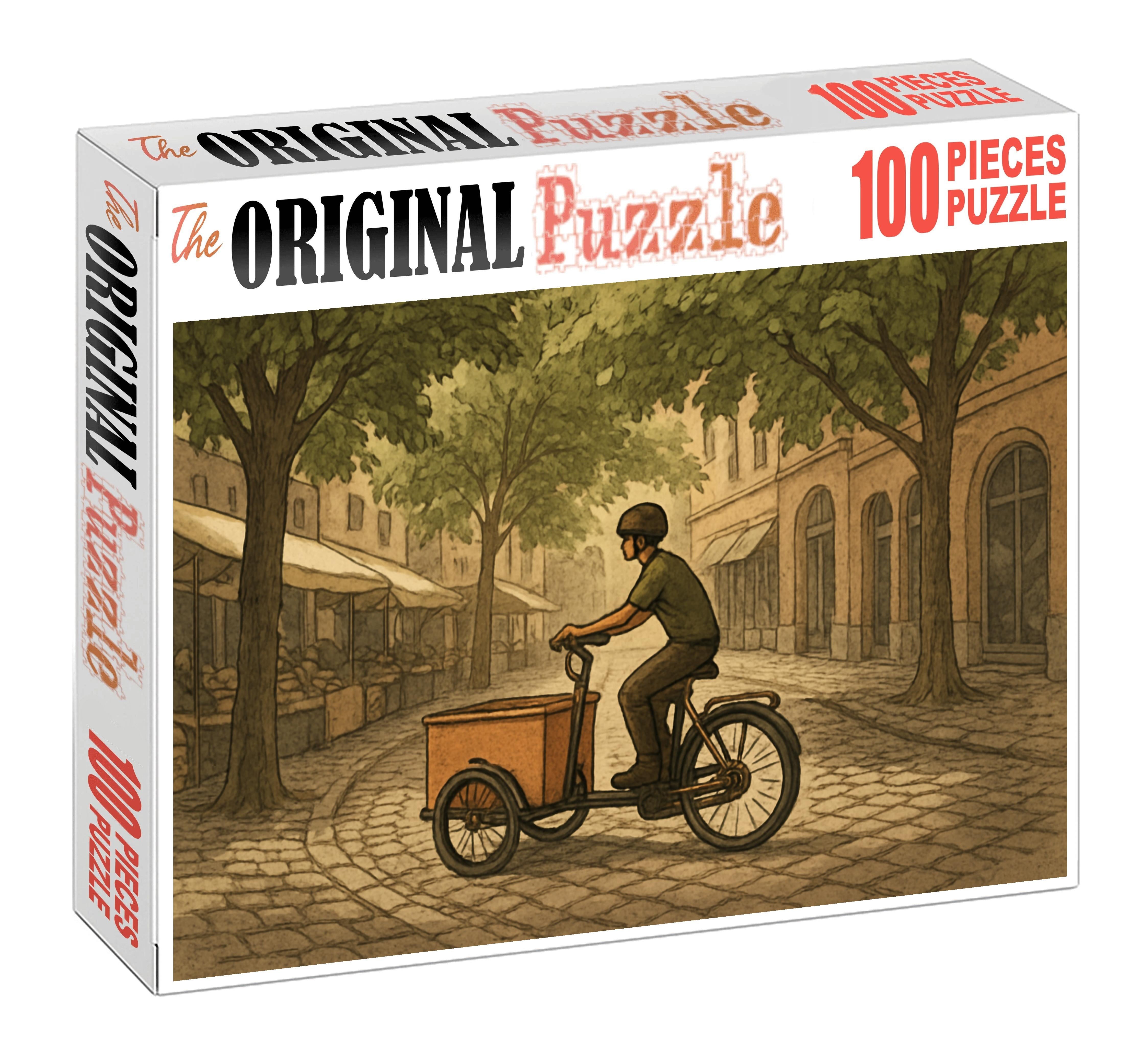 Biodegradable Material Cargo Cycle 50 Piece Puzzle