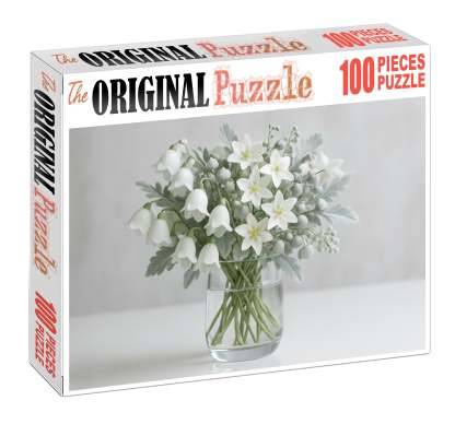 Winter Frost Vase Icy Whites With Silver-toned Accents Family Puzzles