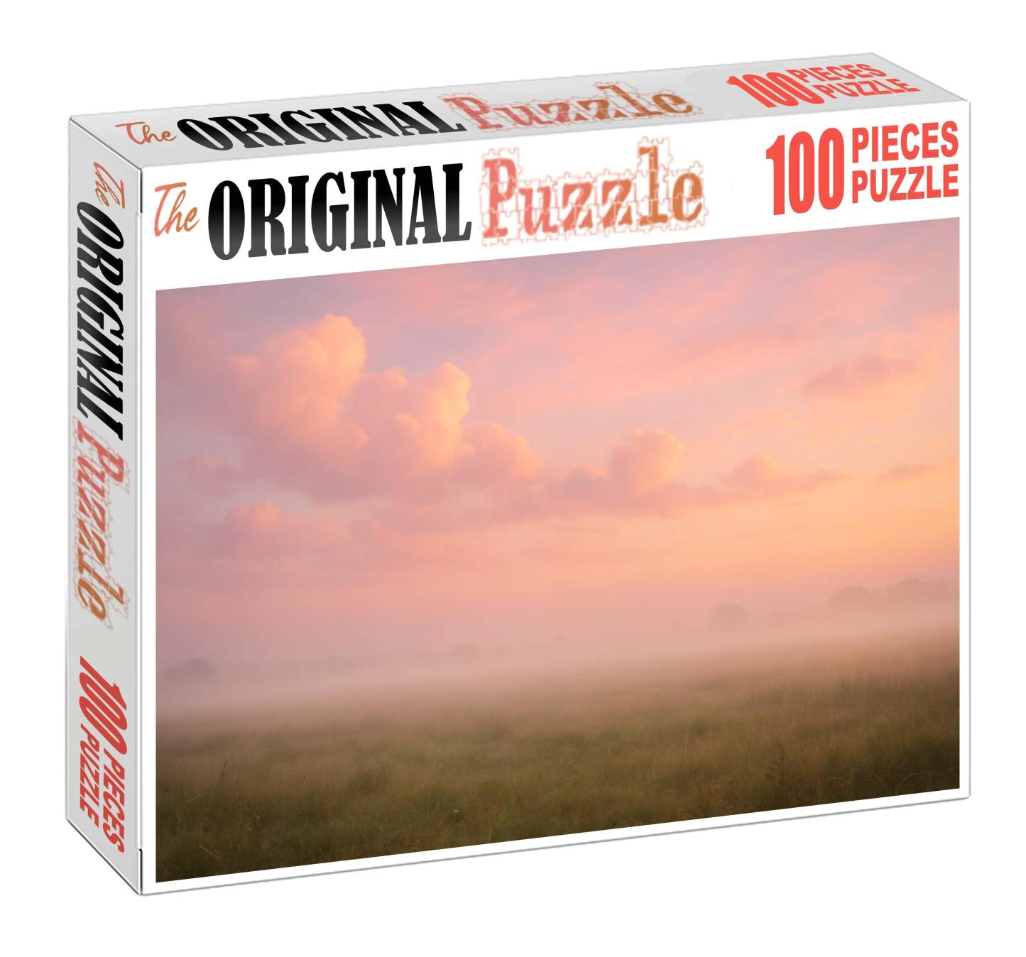 Blush Pink Evening Mist Premium Puzzle Pieces