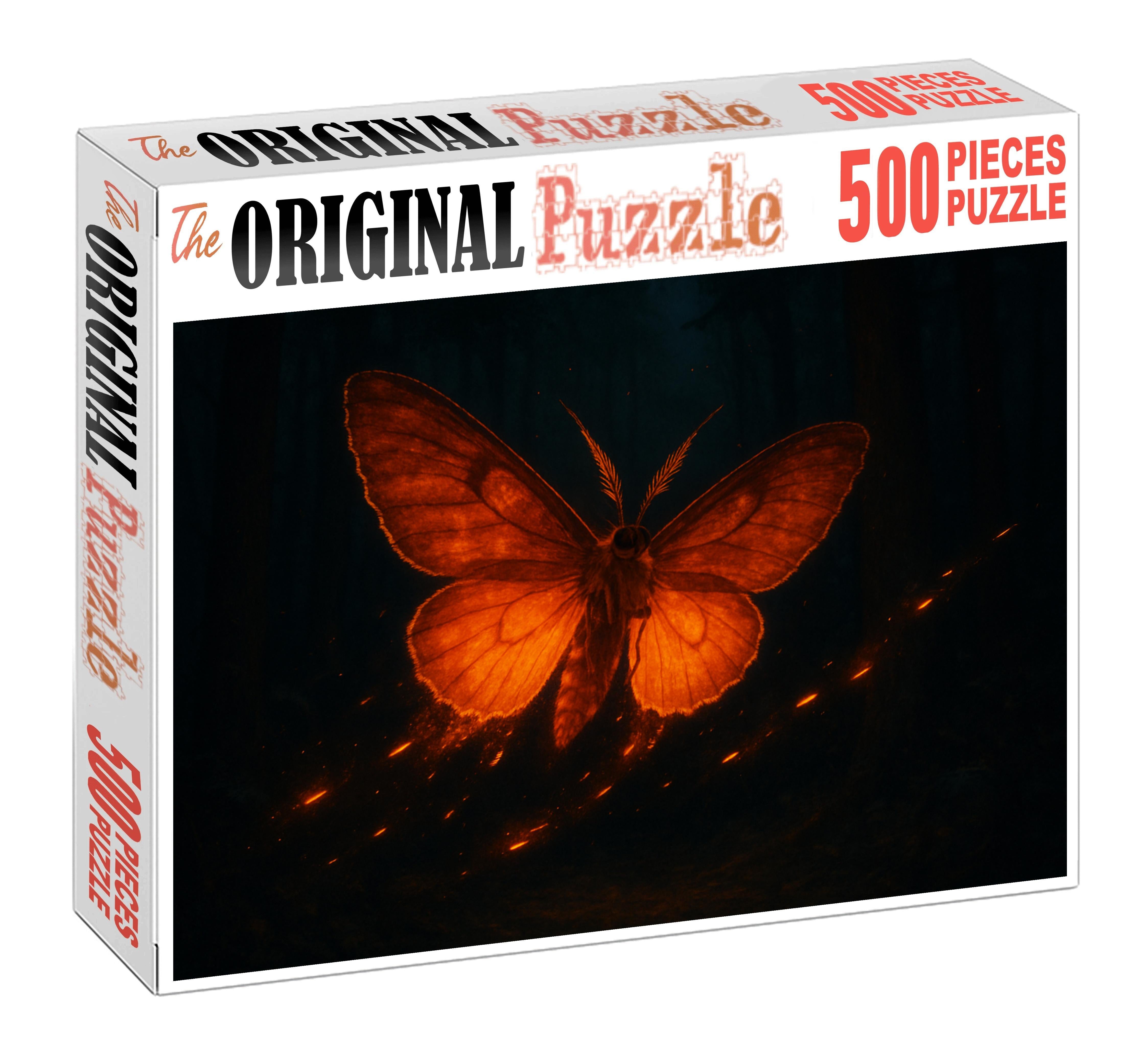 Emberveil Moth Night Flyer With Burning Silken Wings Easy Puzzles