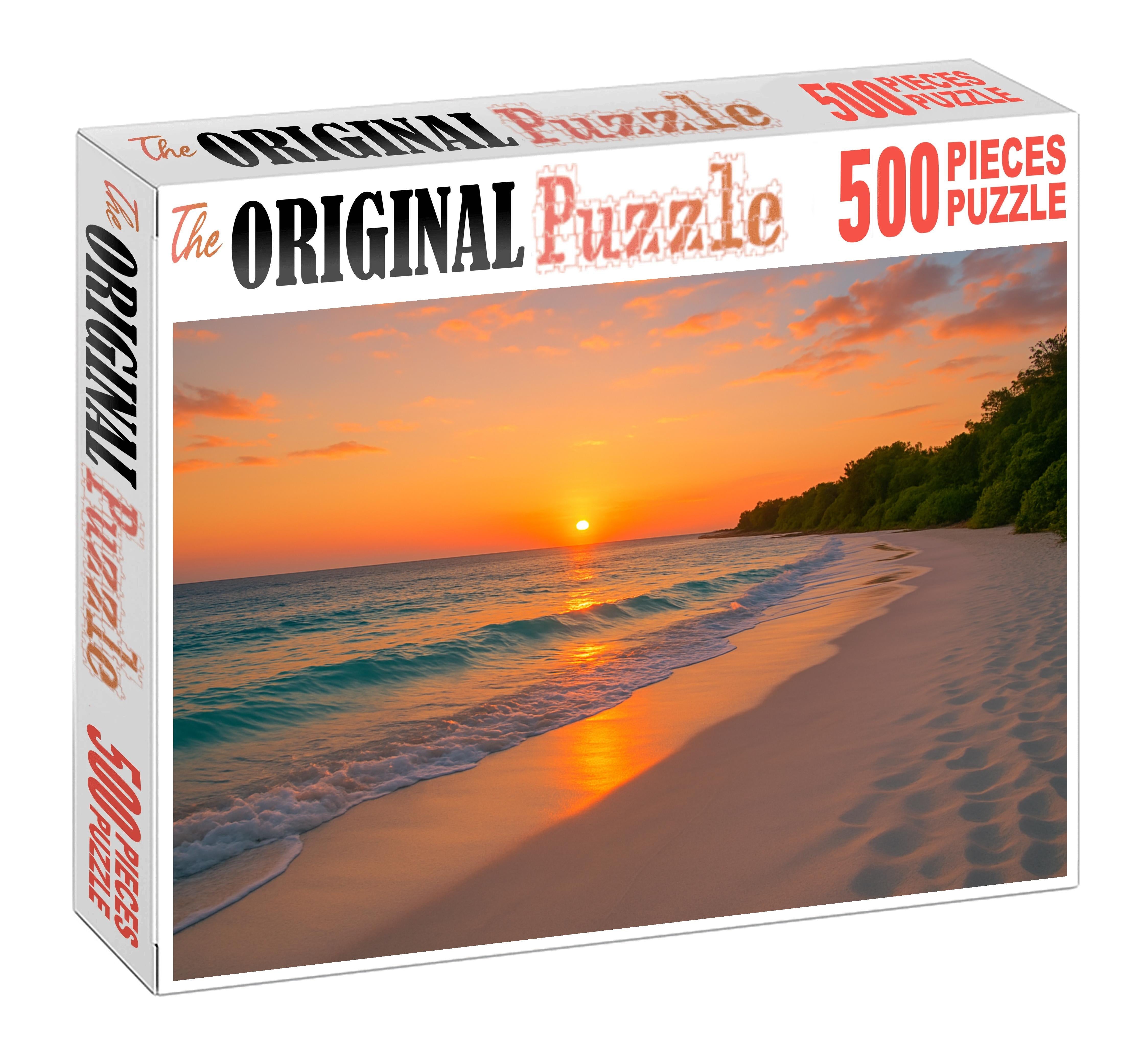 Whispering Waves Beach A Serene Escape 20 Piece Puzzle