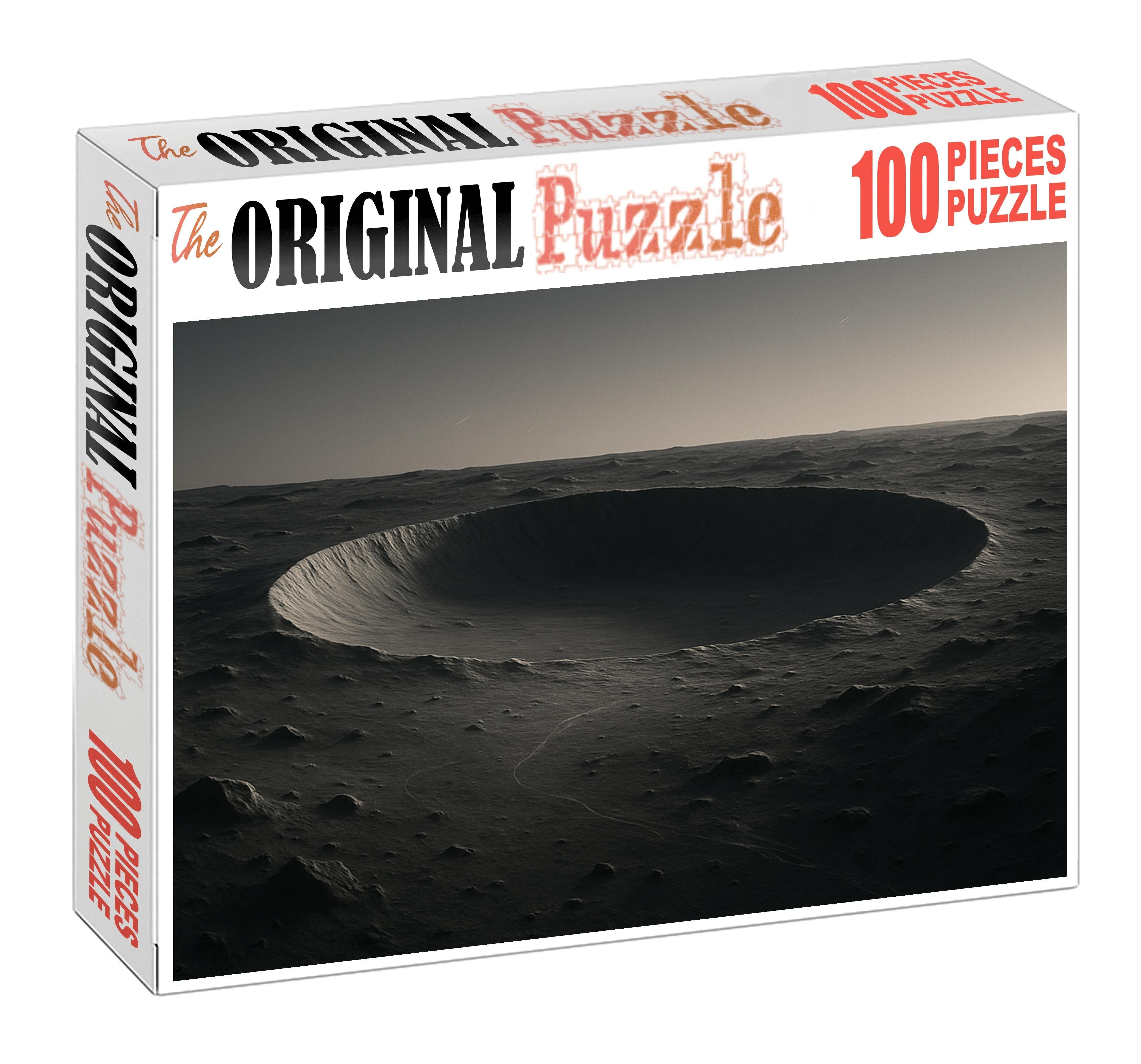 Silvered Crater Basin At Twilight Puzzle Challenge