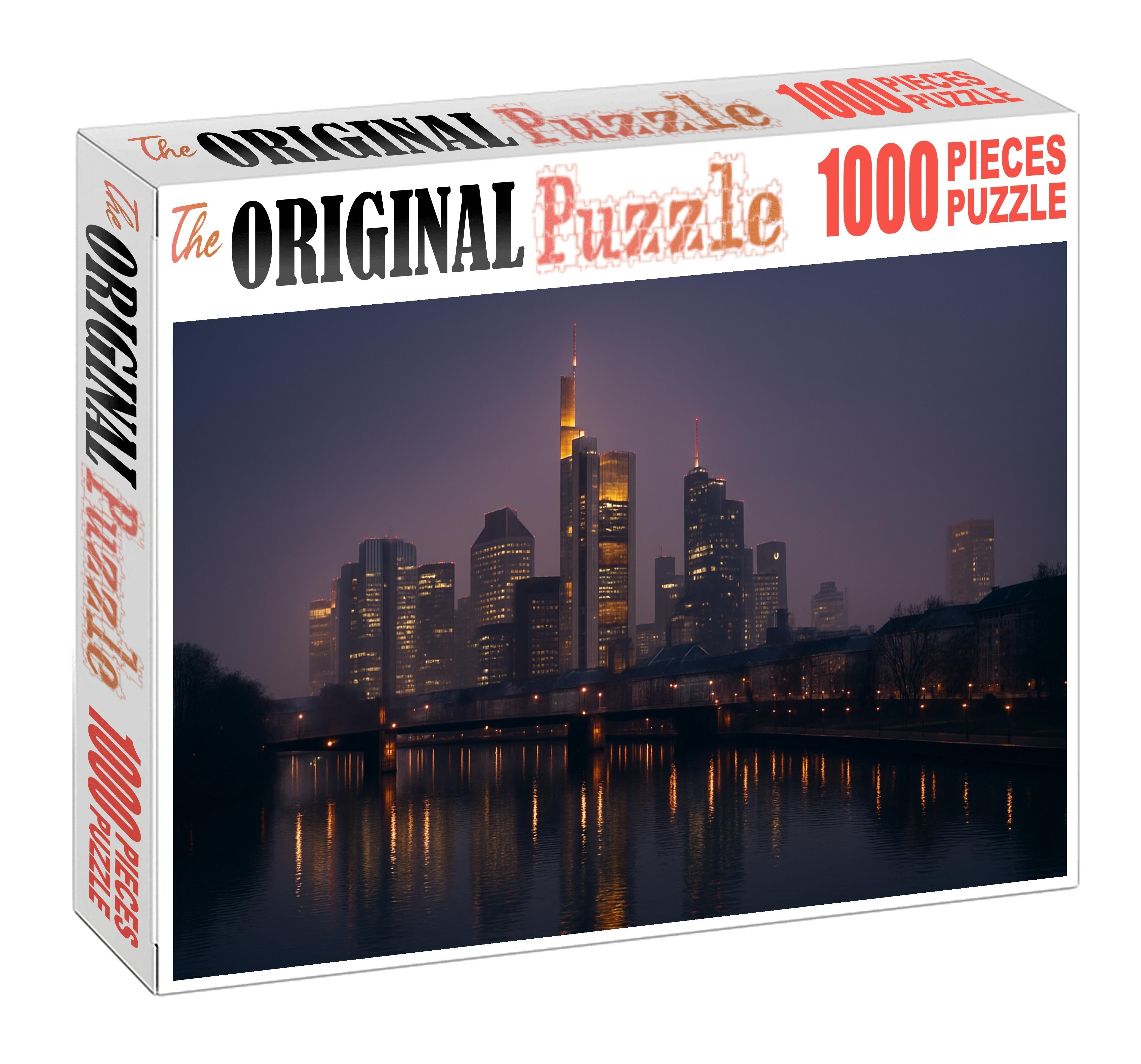 Frankfurt Financial District Skyline Germanys Towering Economic Hub With Europe's Highest Concentration Of Skyscrapers Puzzle For Kids