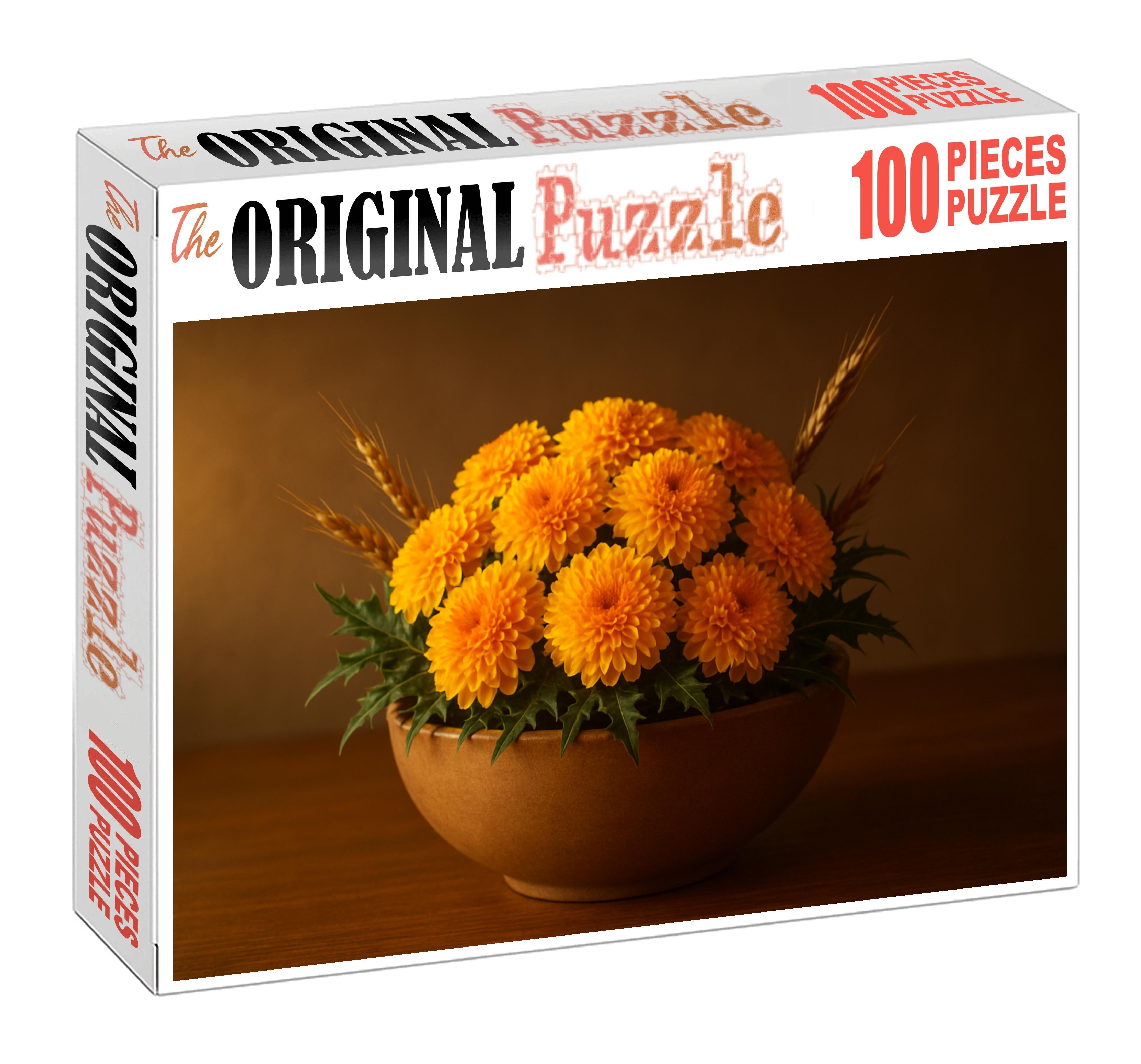 Golden Sunburst Centerpiece Puzzle Collection