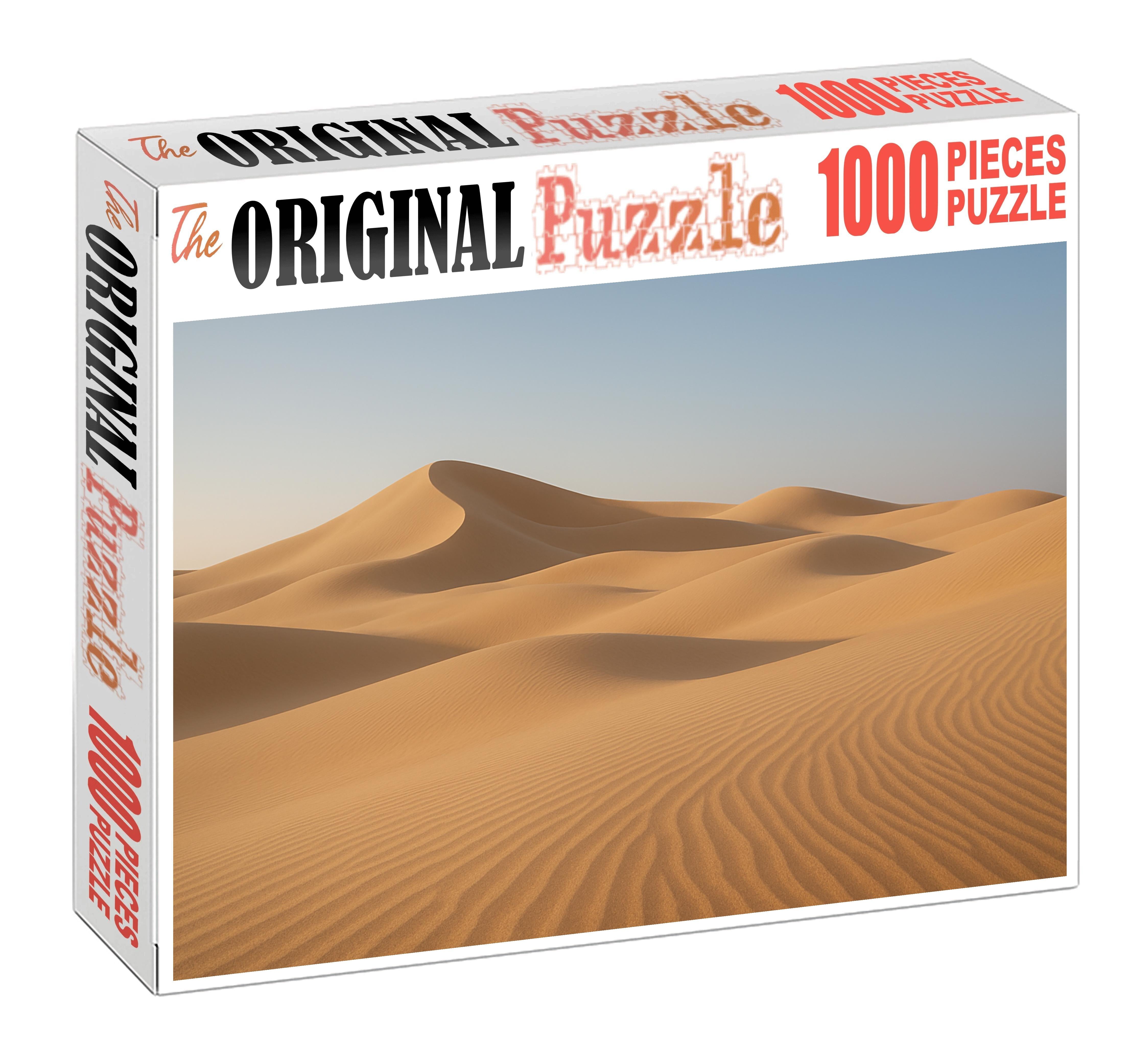 Golden Veil Basin Soft Sands Draped In Morning Light 500 Piece Puzzle