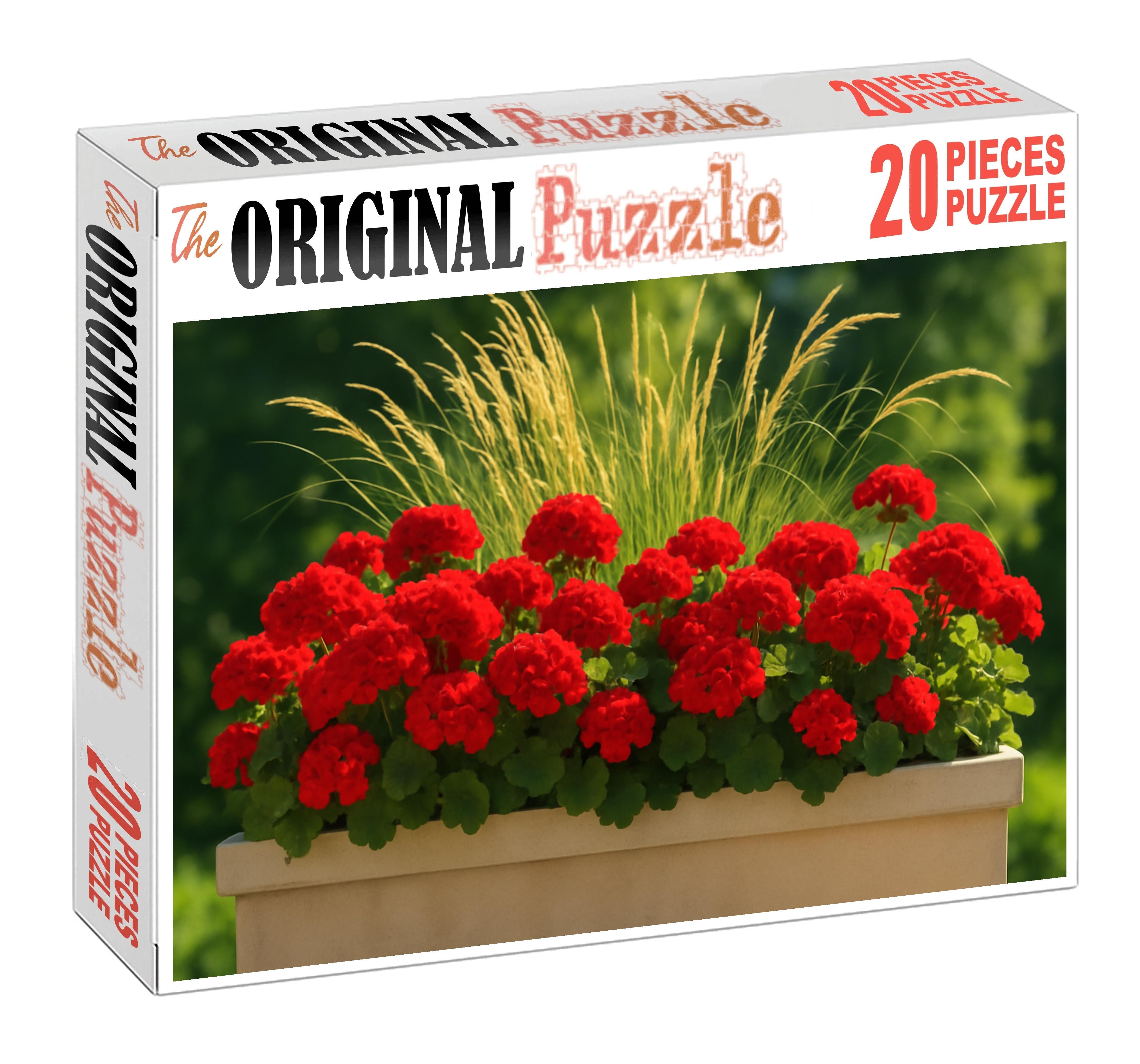 Bold Crimson Edge Planter Family Puzzles