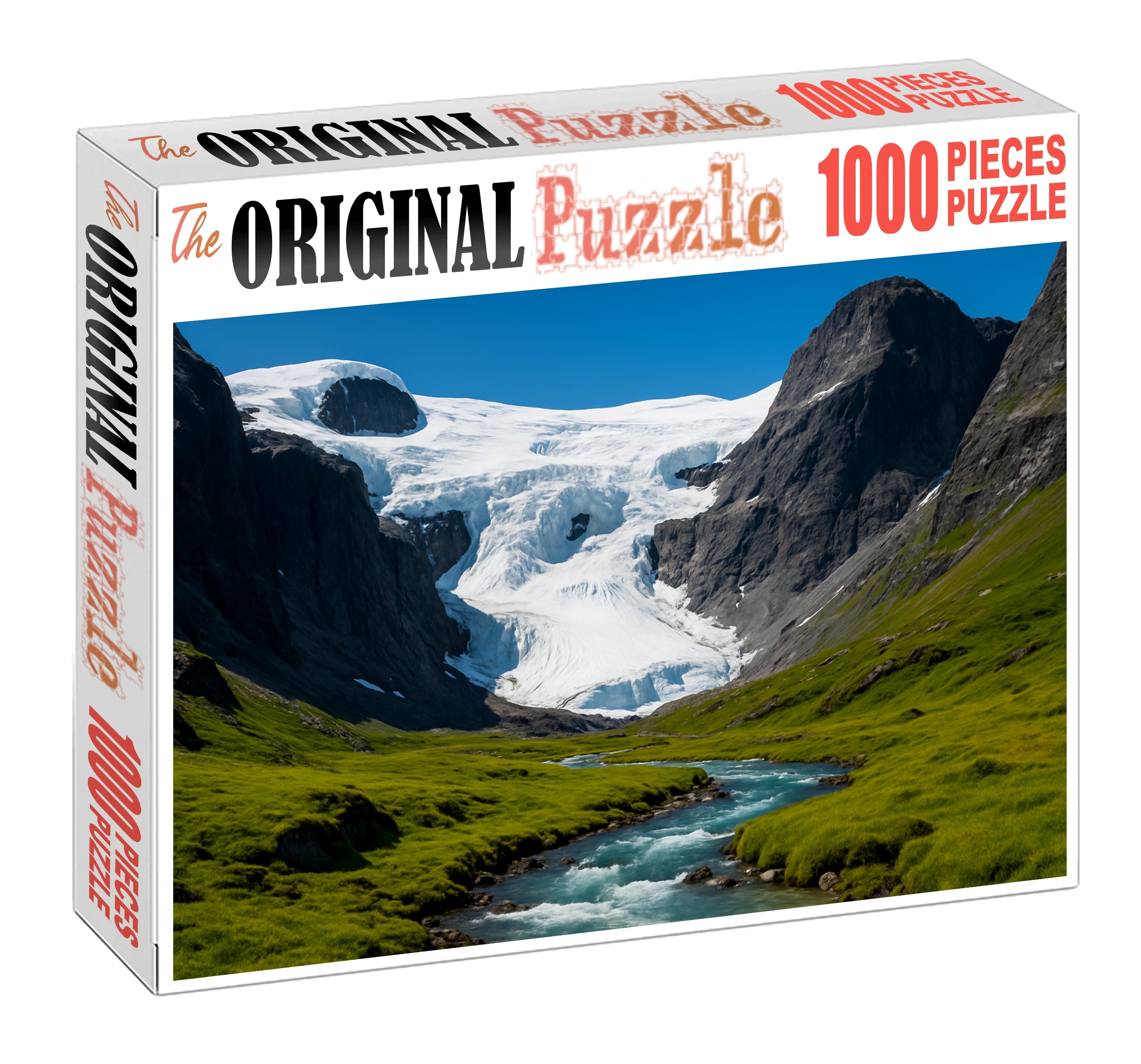 Crystal Icefield Basin Custom Jigsaw Puzzle