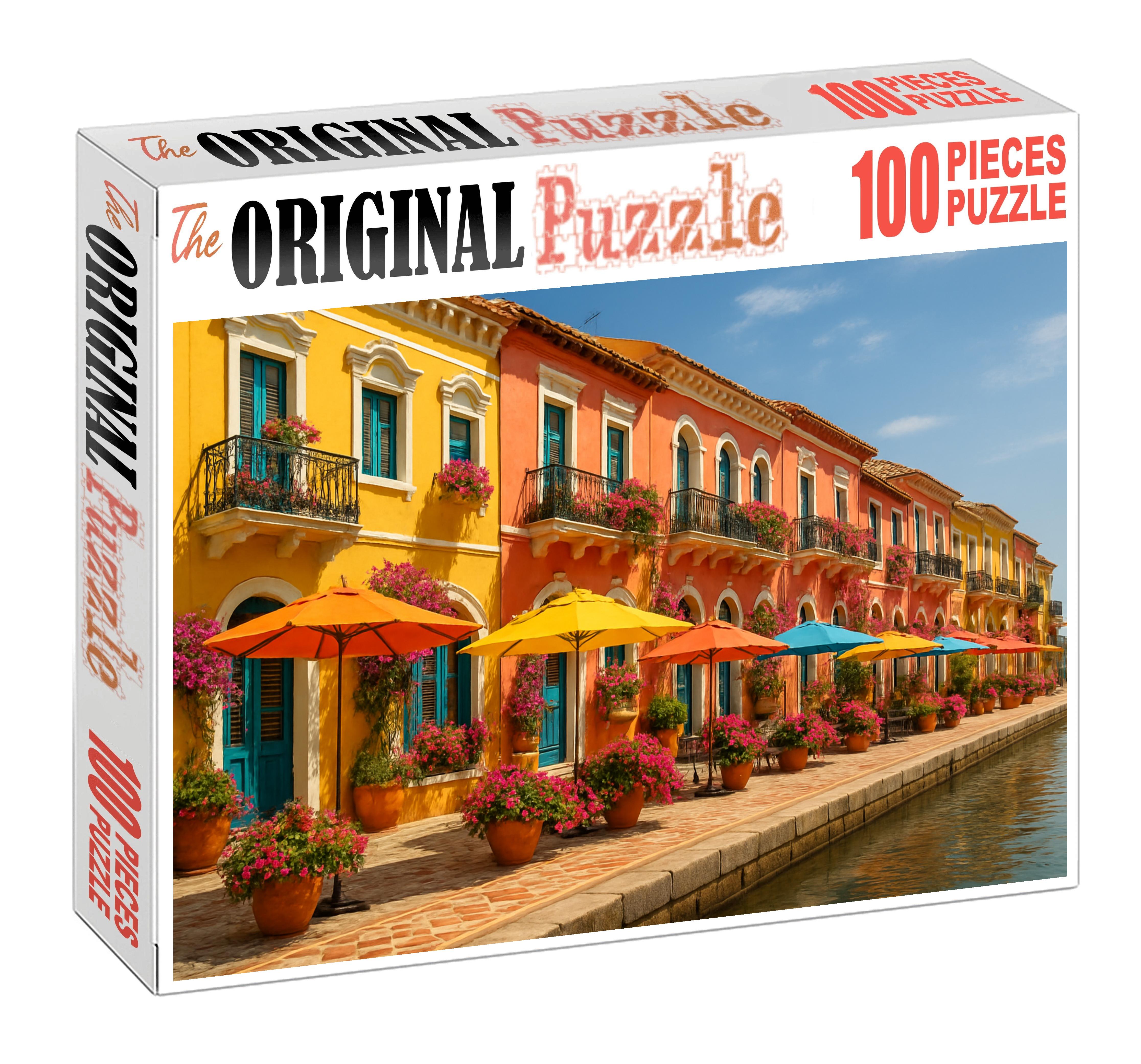 Saffron Harbor Promenade 200 Piece Puzzle