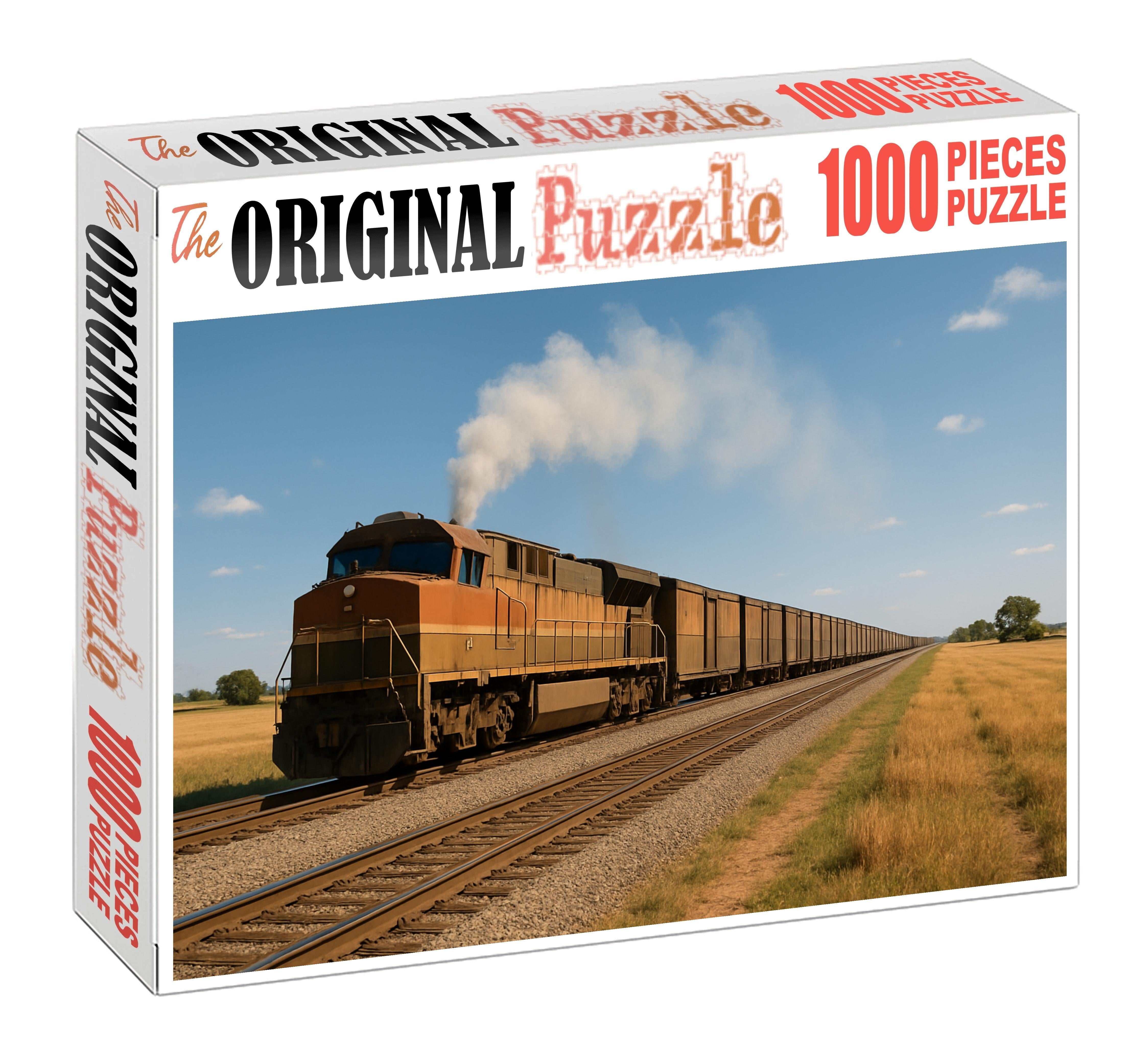 Biomethane-powered Cargo Train Premium Puzzle Pieces