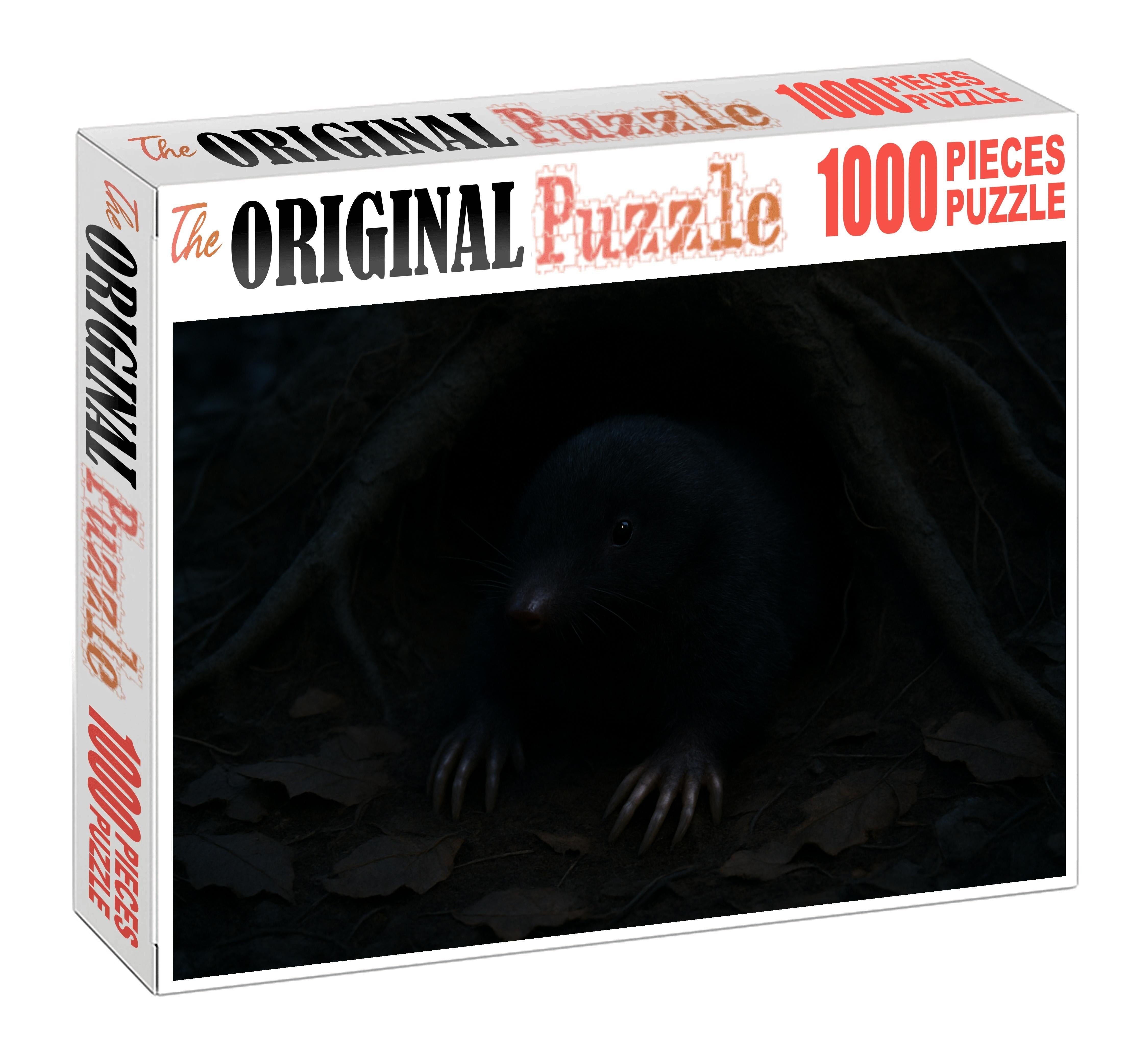 Obsidian Whisper Shadow-dwelling Burrower 50 Piece Puzzle