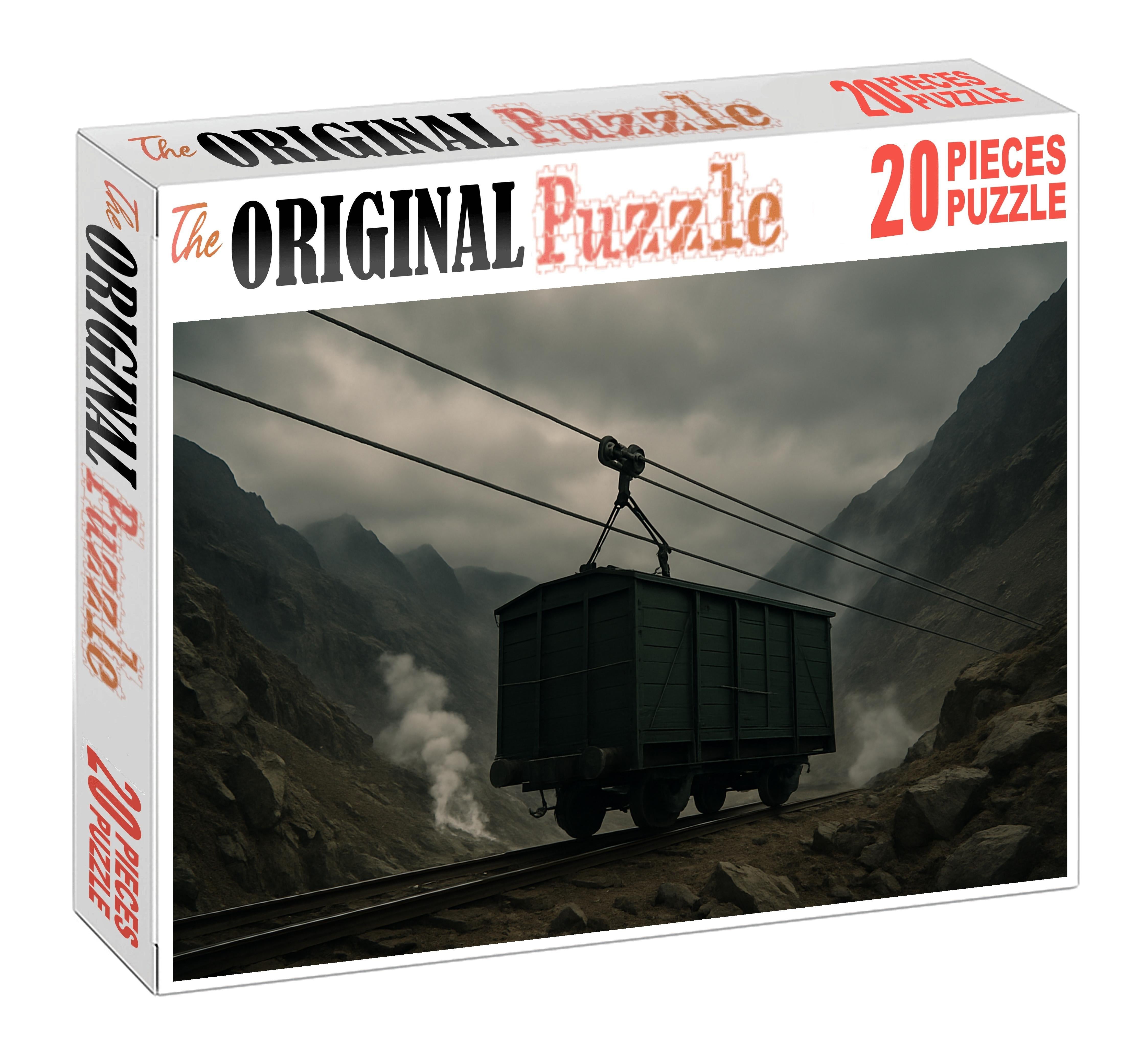 Electrified Cable-hauled Freight Wagon 100 Piece Puzzle