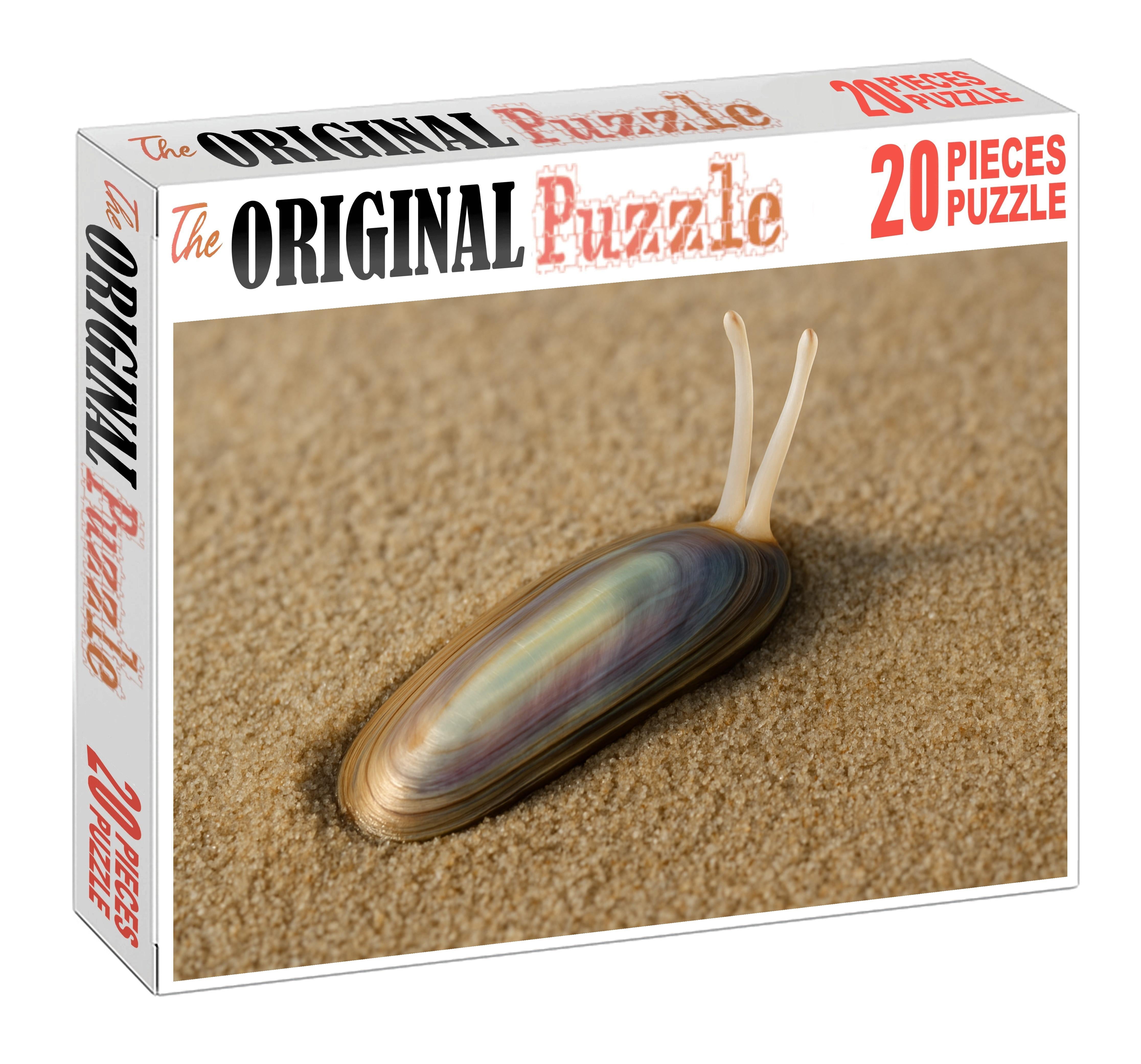 Celestial Razorclam Bivalve With Iridescent Shell And Rapid Burrowing 200 Piece Puzzle